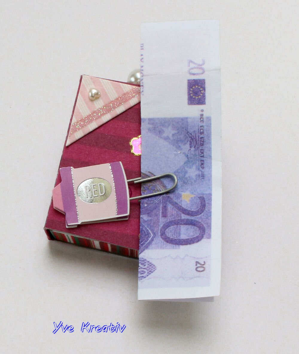 Streichholzschachtel "Abakus / Rechenschieber" für Geldgeschenk / Gutschein zum Schulanfang  #627796175
