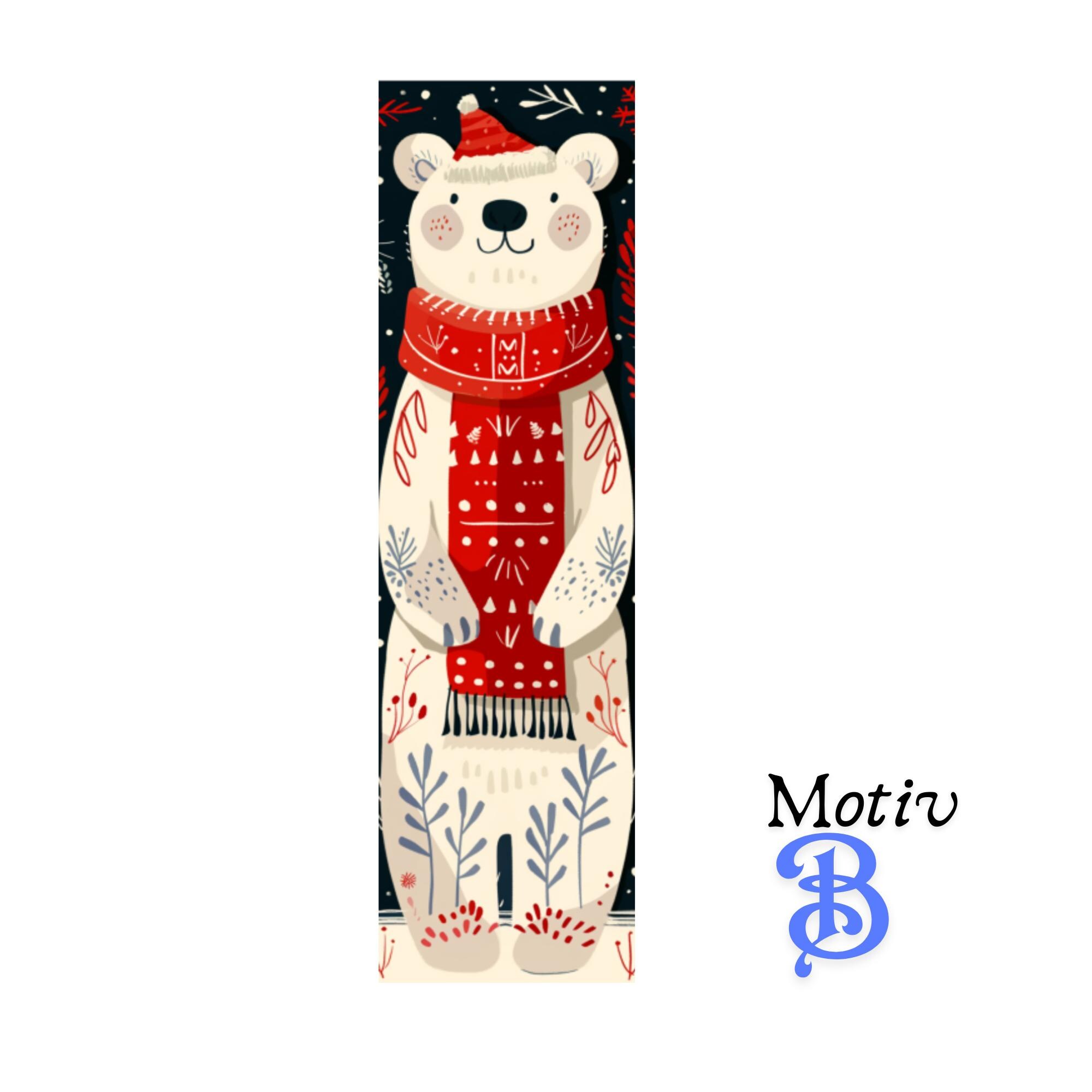 Lesezeichen aus Aluminium Geschenk zu Weihnachten oder für Adventskalender Bücher Bookmark - 2 Motive zur Auswahl  #LEALU