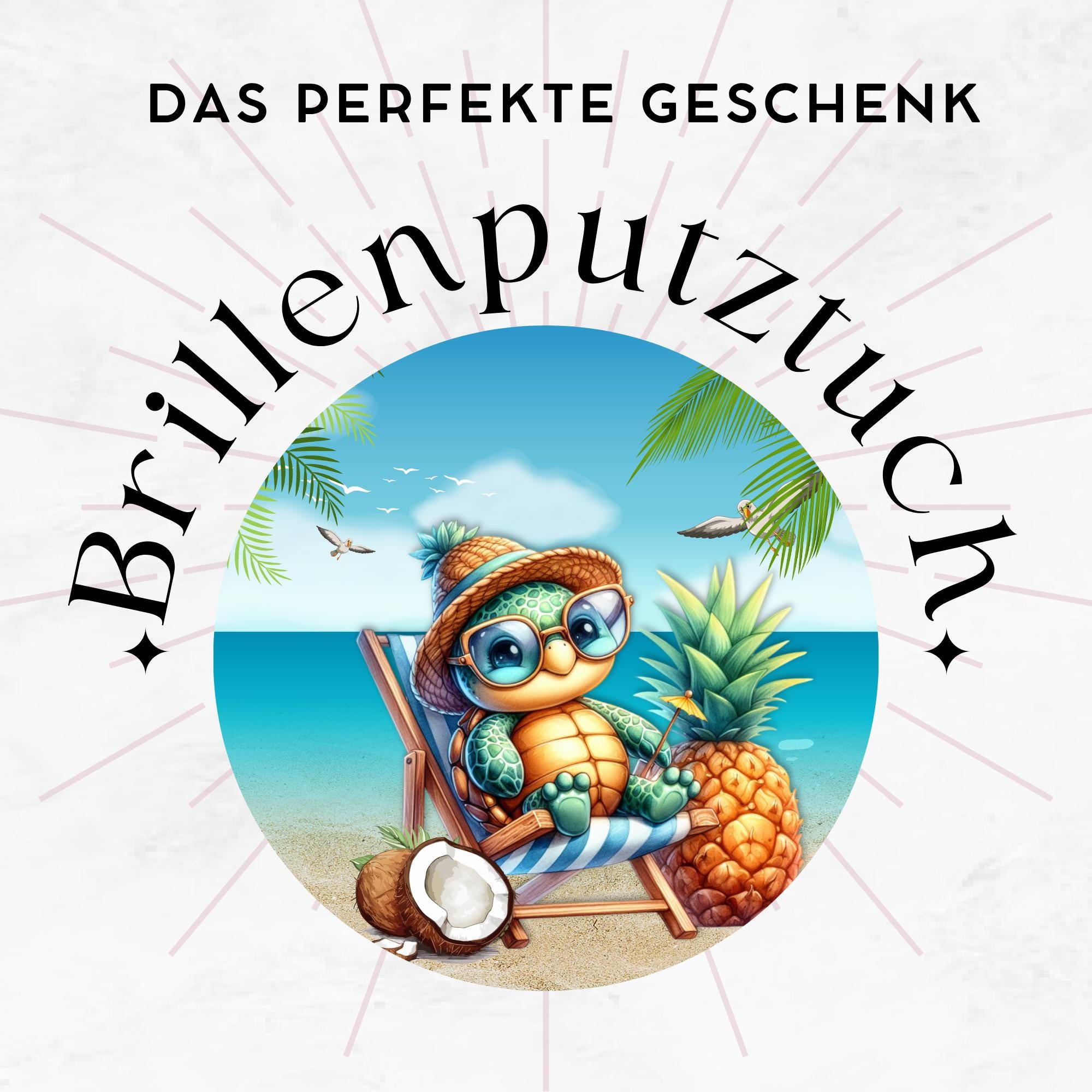 Brillenputztuch Schildkröte in Strandliege bedrucktes Mikrofasertuch für Sonnenbrille Display Handy Geschenk Urlaub Gutschein Reise #UR16 Brillenputztuch Schildkröte in Strandliege bedrucktes Mikrofasertuch für Sonnenbrille Display Handy Geschenk Urlaub Gutschein Reise #UR16