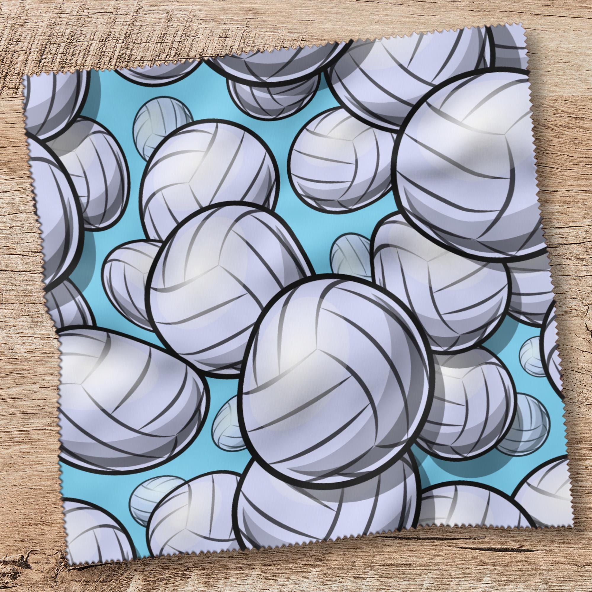 Brillenputztuch 3 Motive zur Auswahl bedrucktes Mikrofasertuch für Brillen Tuch für Displays Geschenk für Volleyballspieler #SP21abc