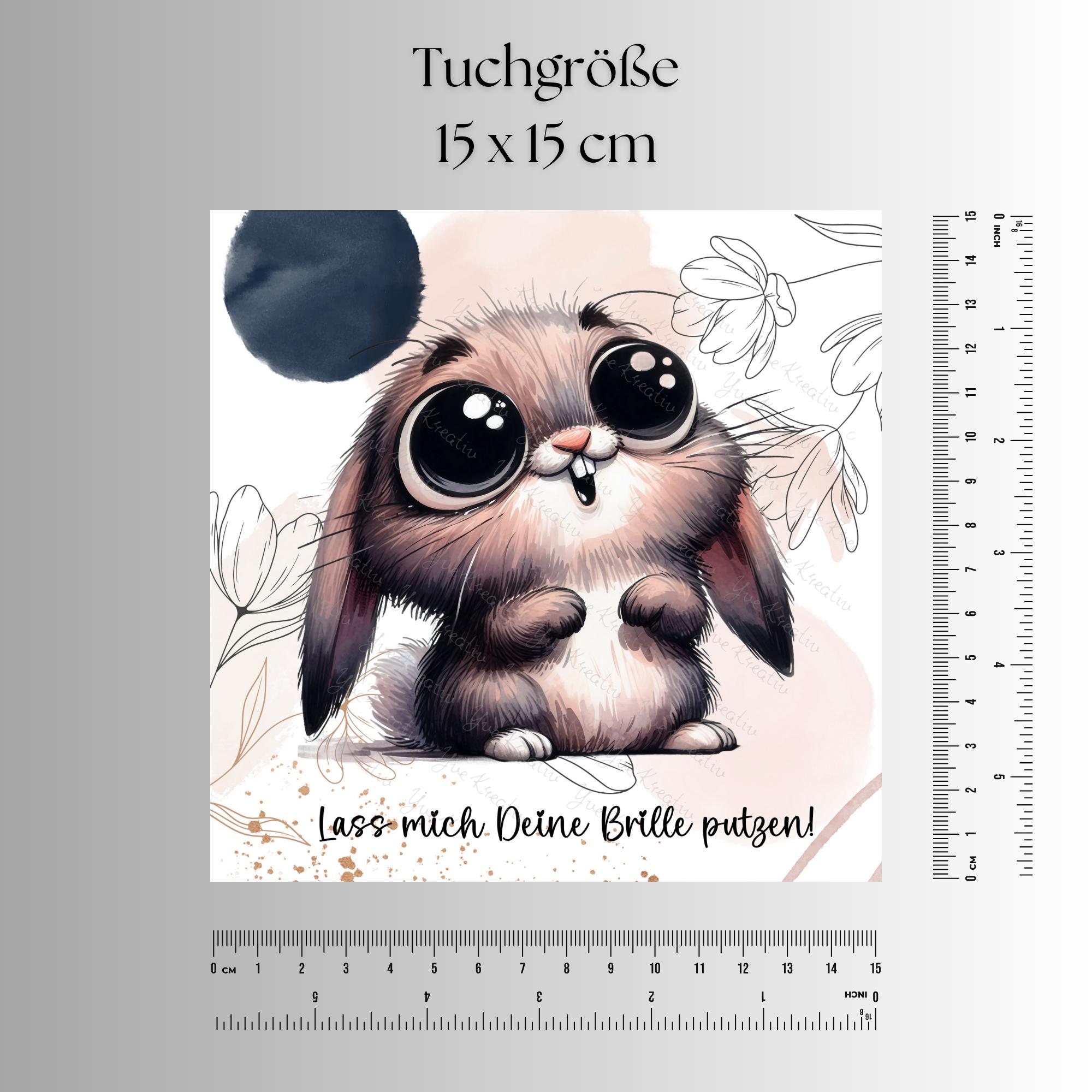 Brillenputztuch bedrucktes Mikrofasertuch für Brillen Kameratuch Brillentuch für Displays Objektive Geschenk zum Geburtstag Ostern #TI88