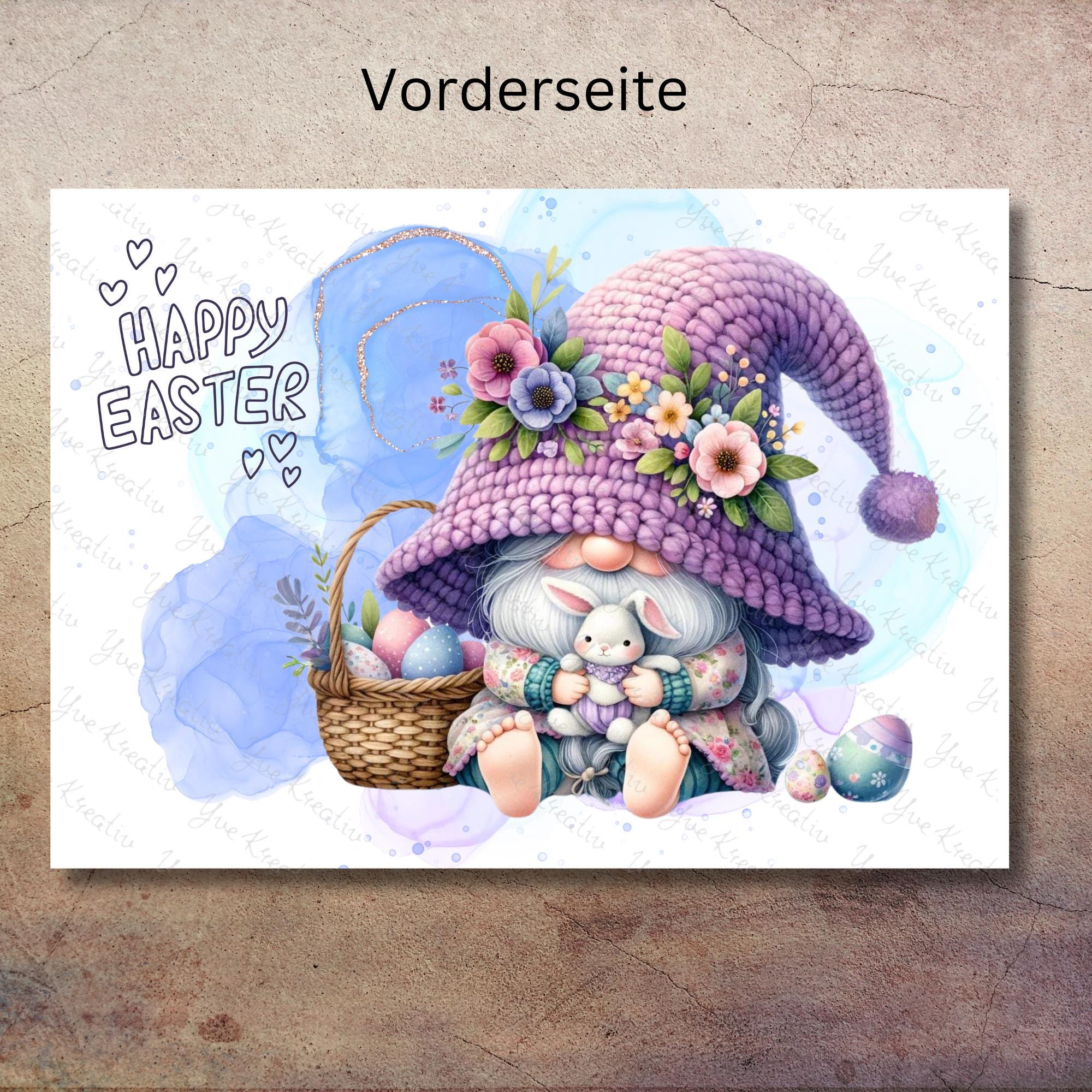 Postkarte, Grußkarte, Karte zu Ostern, Osterfest, Ostergruß I Oster Wichtel #PLS