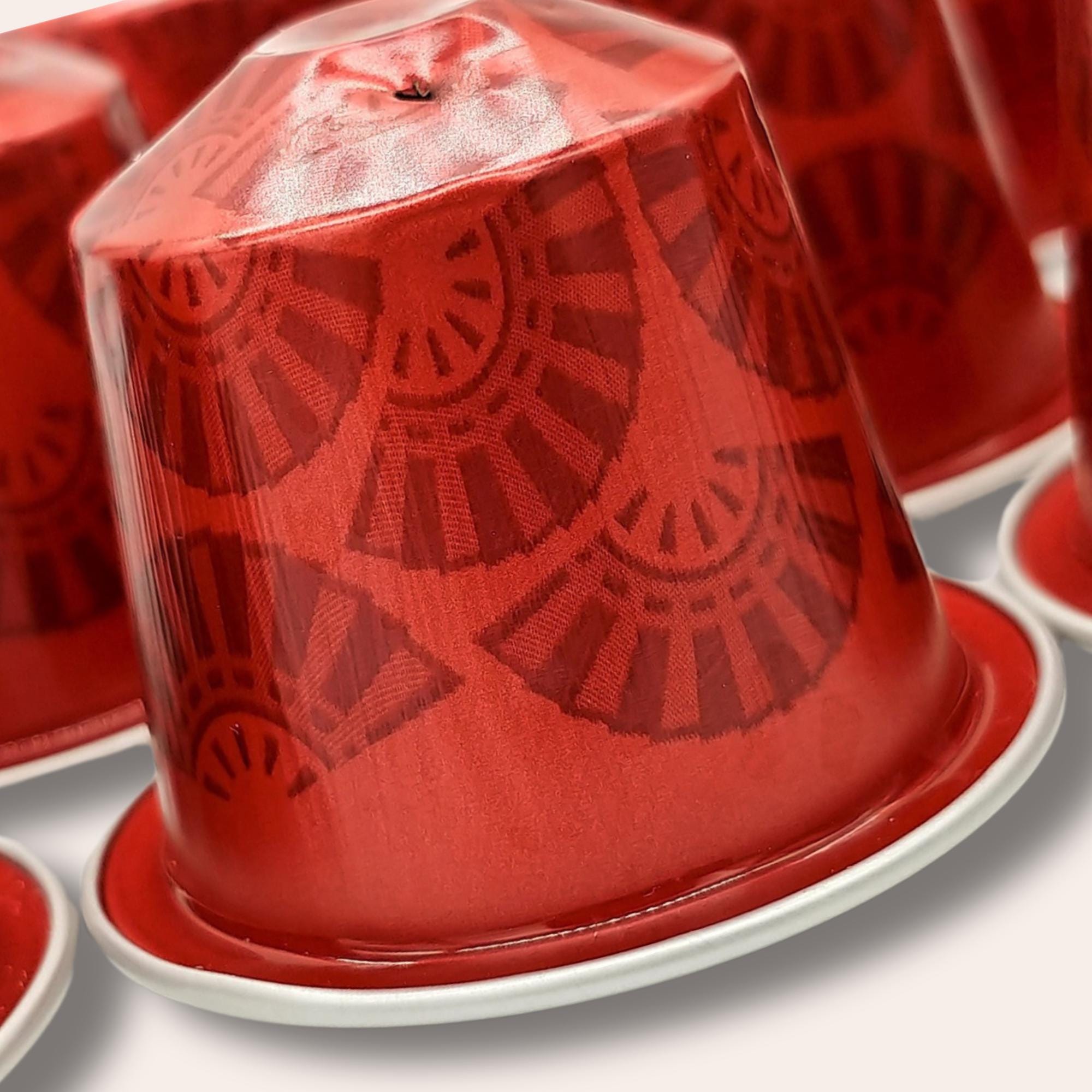 10 leere Kaffeekapseln Farbe rot "Fächermuster" zum Basteln Gestalten Bastelmaterial DIY Schmuckherstellung Zubehör #KNS 10 leere Kaffeekapseln Farbe rot "Fächermuster" zum Basteln Gestalten Bastelmaterial DIY Schmuckherstellung Zubehör #KNS