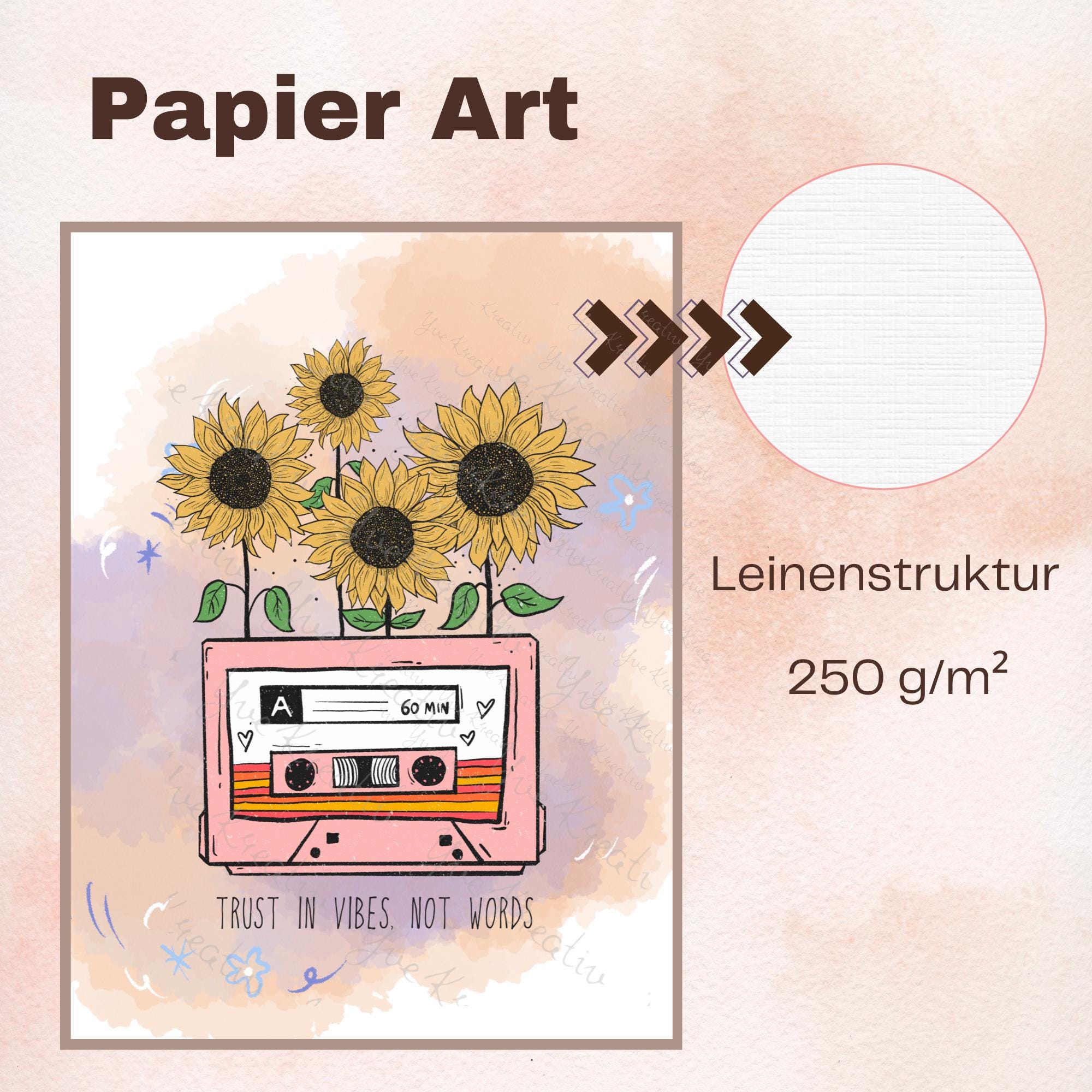 Postkarte Grußkarte Karte Geburtstag Motivation Aufmunterung Retro MC Sonnenblumen Geschenkkarte Musiker #PLS
