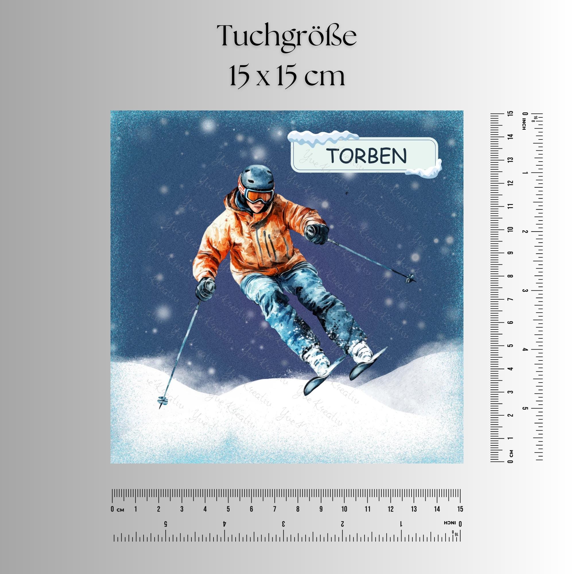 Brillenputztuch personalisiert – Individuell bedrucktes Mikrofasertuch für Brillen, Displays & mehr | Perfektes Geschenk Winterurlaub #SP16P