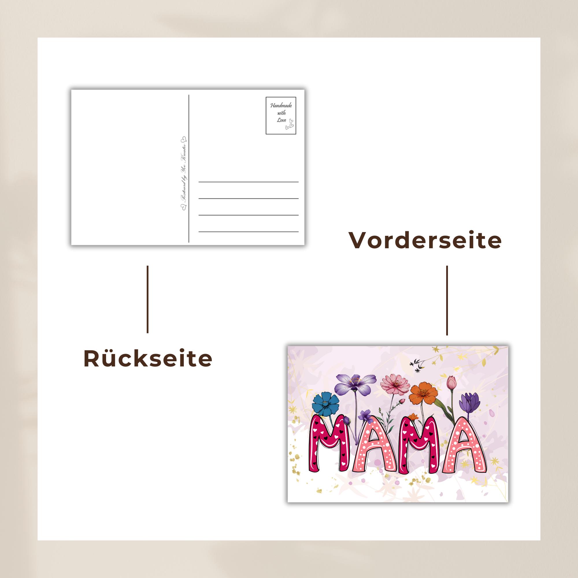 Geschenk zum Muttertag Postkarte Karte Glückwunschkarte Grußkarte Geschenkkarte auf DIN A6 Karte mit Glanzoberfläche #PHO Geschenk zum Muttertag Postkarte Karte Glückwunschkarte Grußkarte Geschenkkarte auf DIN A6 Karte mit Glanzoberfläche #PHO