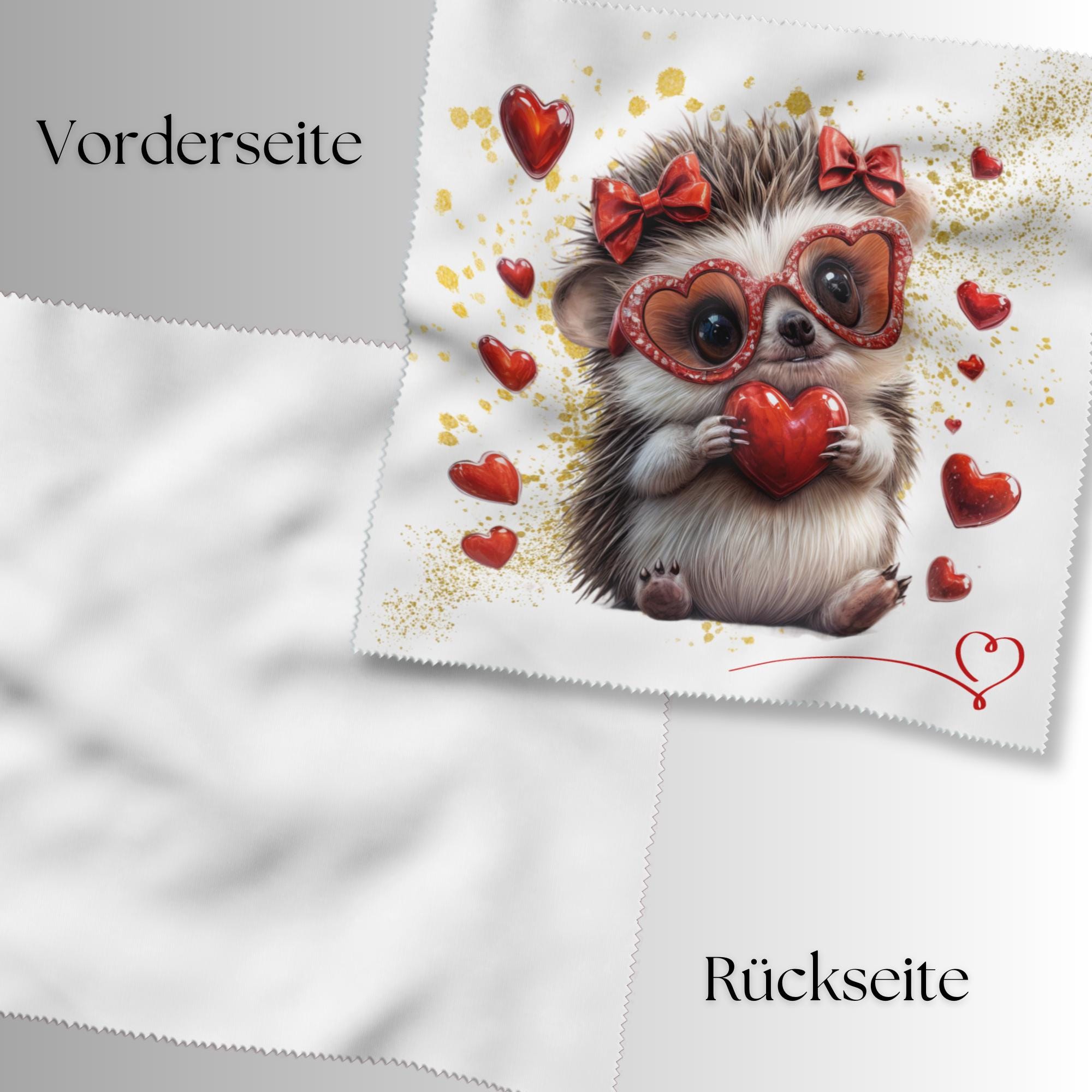 Brillenputztuch Igel bedrucktes Mikrofasertuch für Brillen Displays Geschenk Valentinstag Mitbringsel Verlobung Muttertag #TI28 Brillenputztuch Igel bedrucktes Mikrofasertuch für Brillen Displays Geschenk Valentinstag Mitbringsel Verlobung Muttertag #TI28