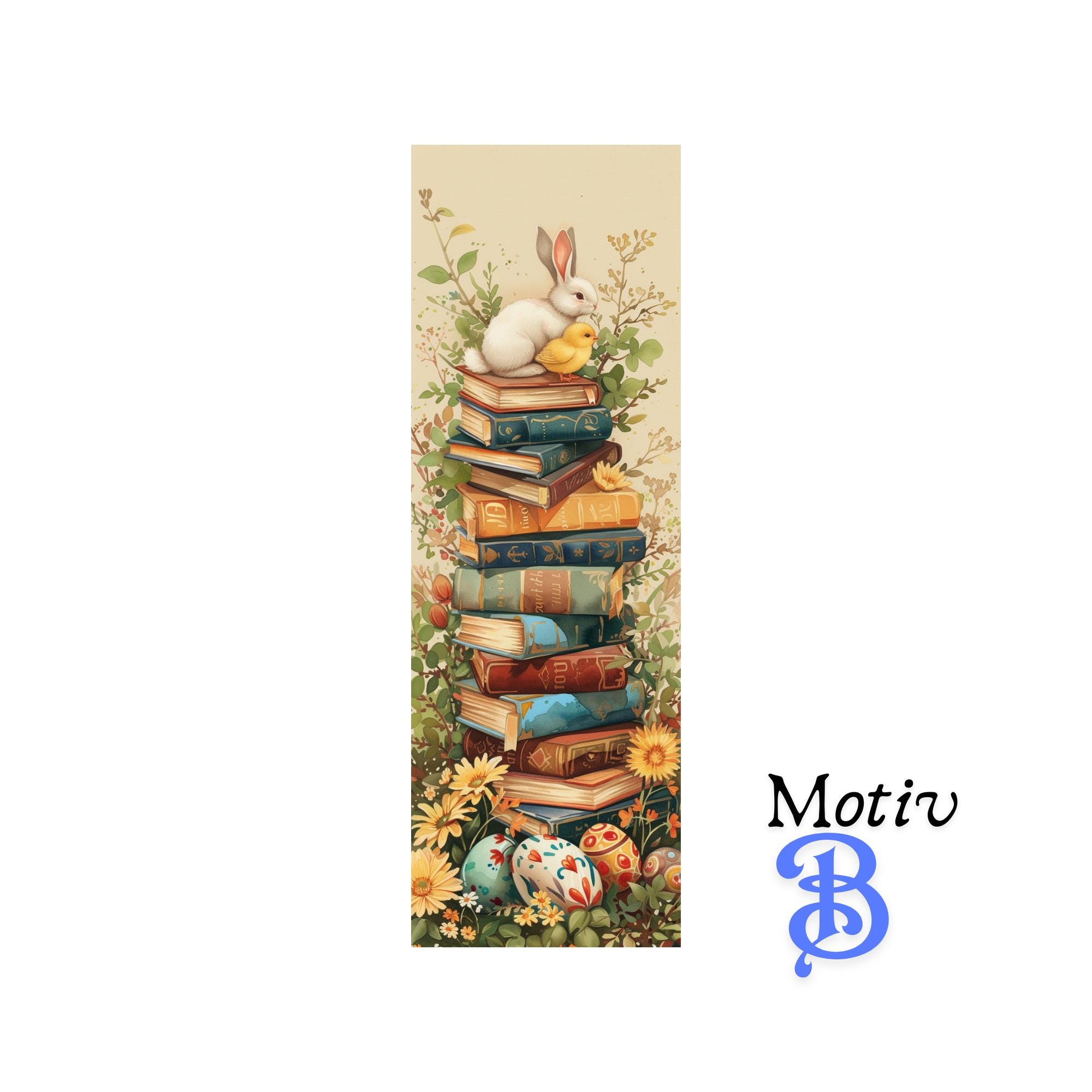 Lesezeichen aus Aluminium Geschenk zu Ostern Hase Osterhase Ostereier Bücher Bookmark - 2 Motive zur Auswahl  #LEALU