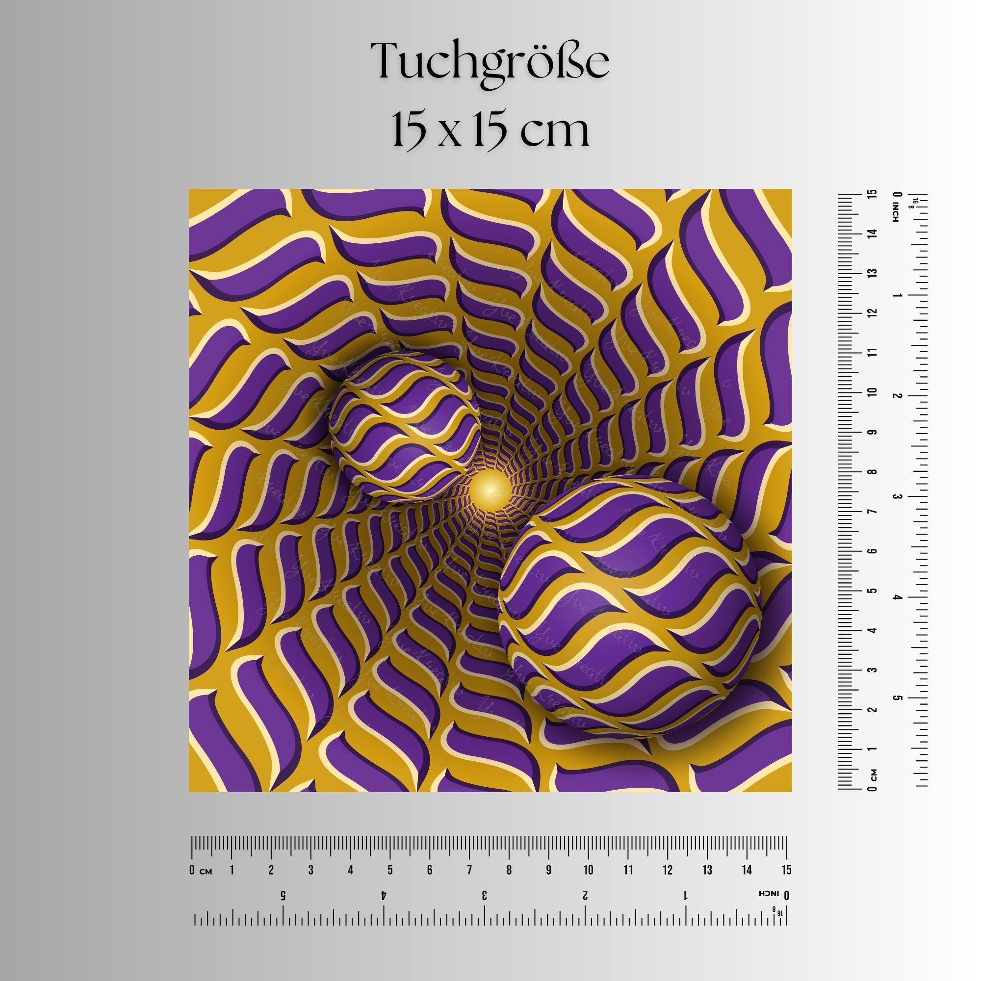 Brillenputztuch Optische Täuschung bedrucktes Mikrofasertuch für Brille Sonnenbrille Displays Handyputztuch Brillentuch Mikrofaser #AL79