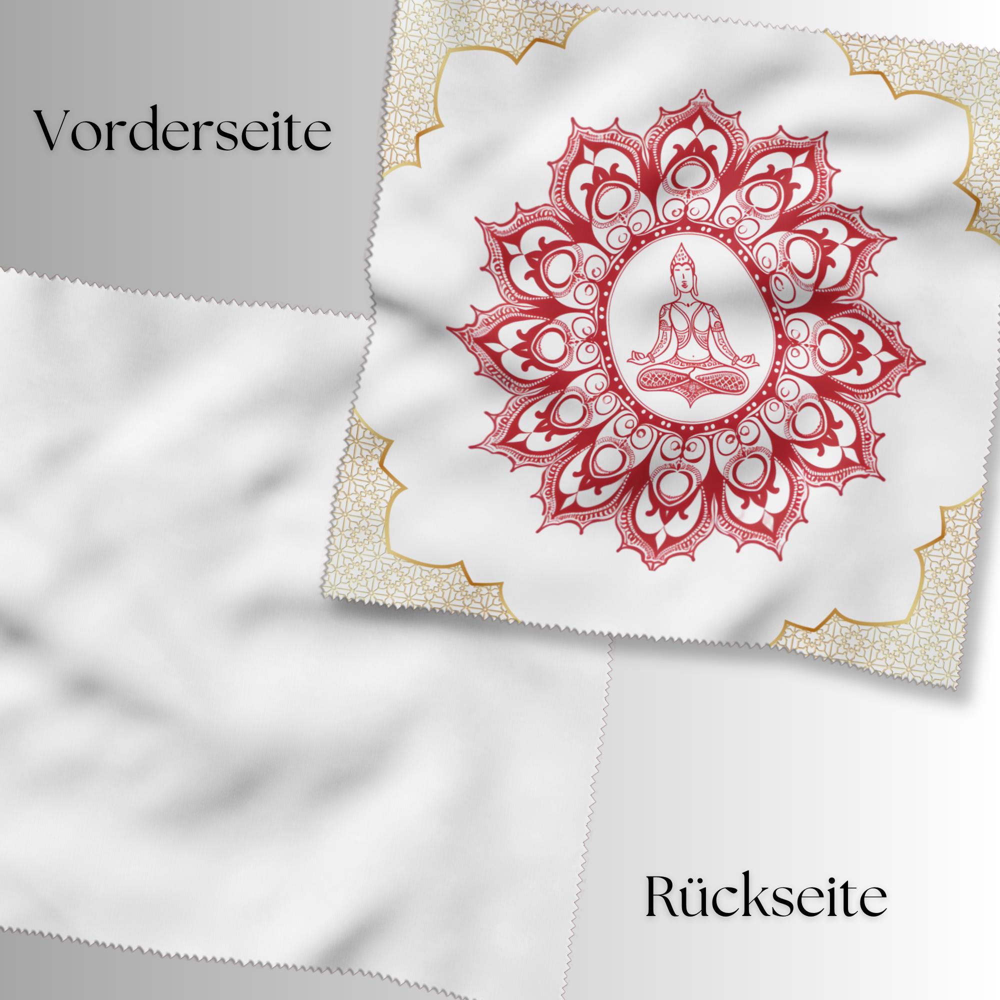 Brillenputztuch bedrucktes Mikrofasertuch für Brillen Tuch für Displays Geschenk Geburtstag für Yoga Fan Yogi #SP32