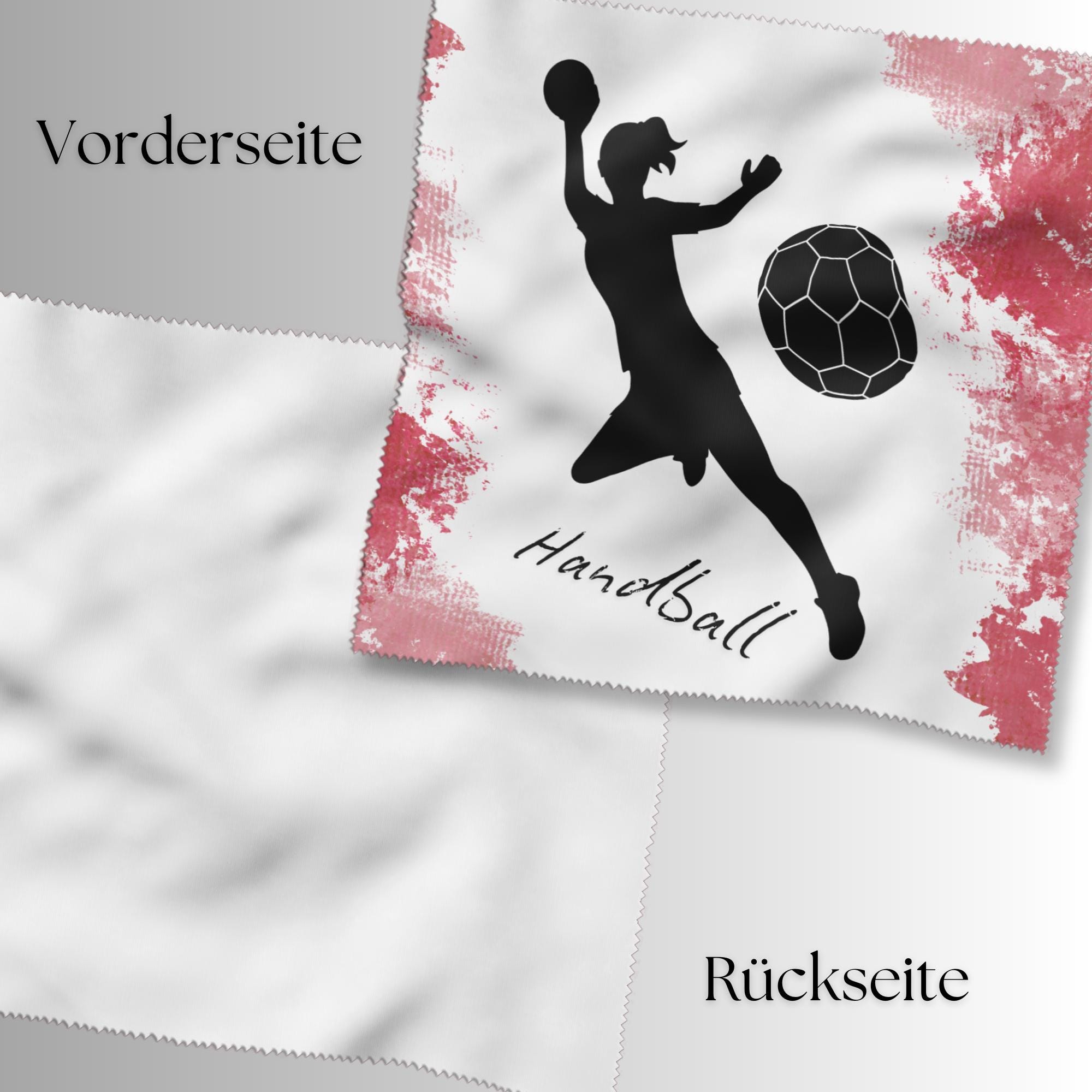 Brillenputztuch bedrucktes Mikrofasertuch für Brillen Tuch für Displays Geschenk zum Geburtstag Handballerin #SP27
