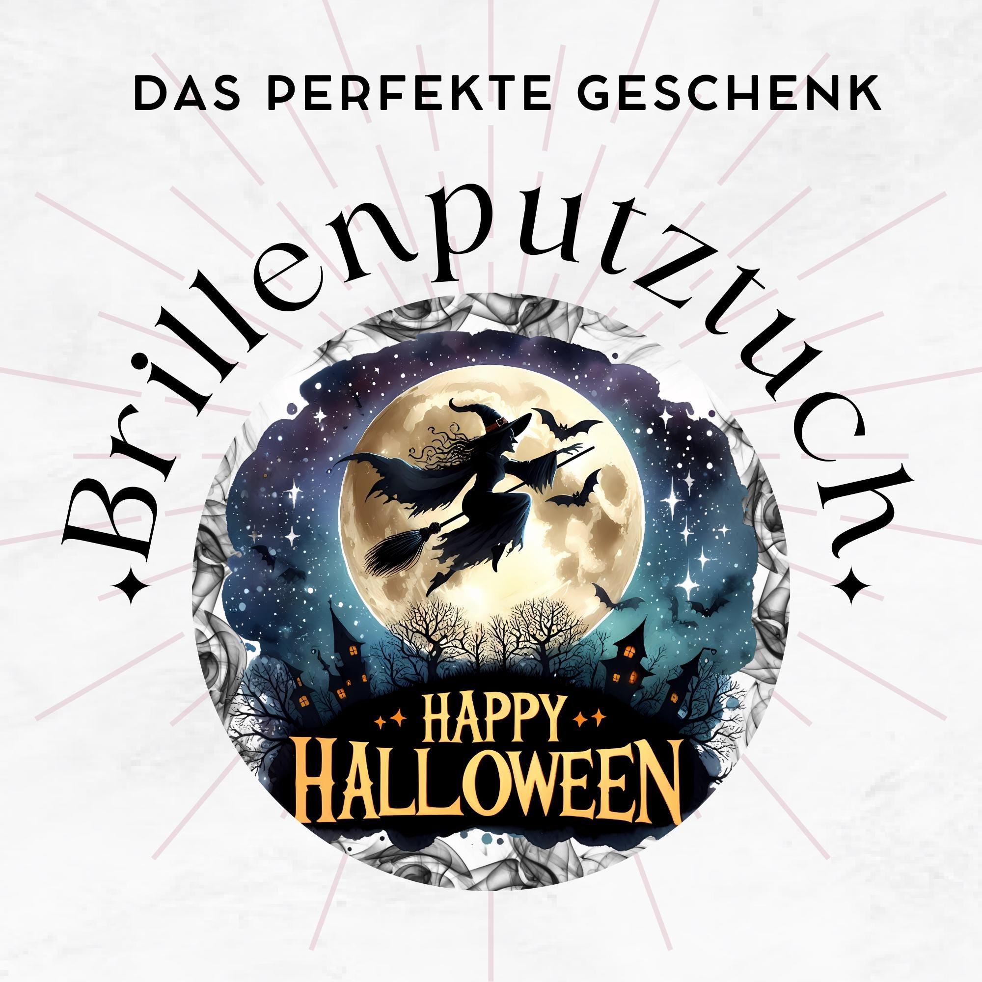 Brillenputztuch Happy Halloween bedrucktes Mikrofasertuch für Sonnenbrille Displays Handy Grusel Geschenk Hexe Mitbringsel #SA7 Brillenputztuch Happy Halloween bedrucktes Mikrofasertuch für Sonnenbrille Displays Handy Grusel Geschenk Hexe Mitbringsel #SA7