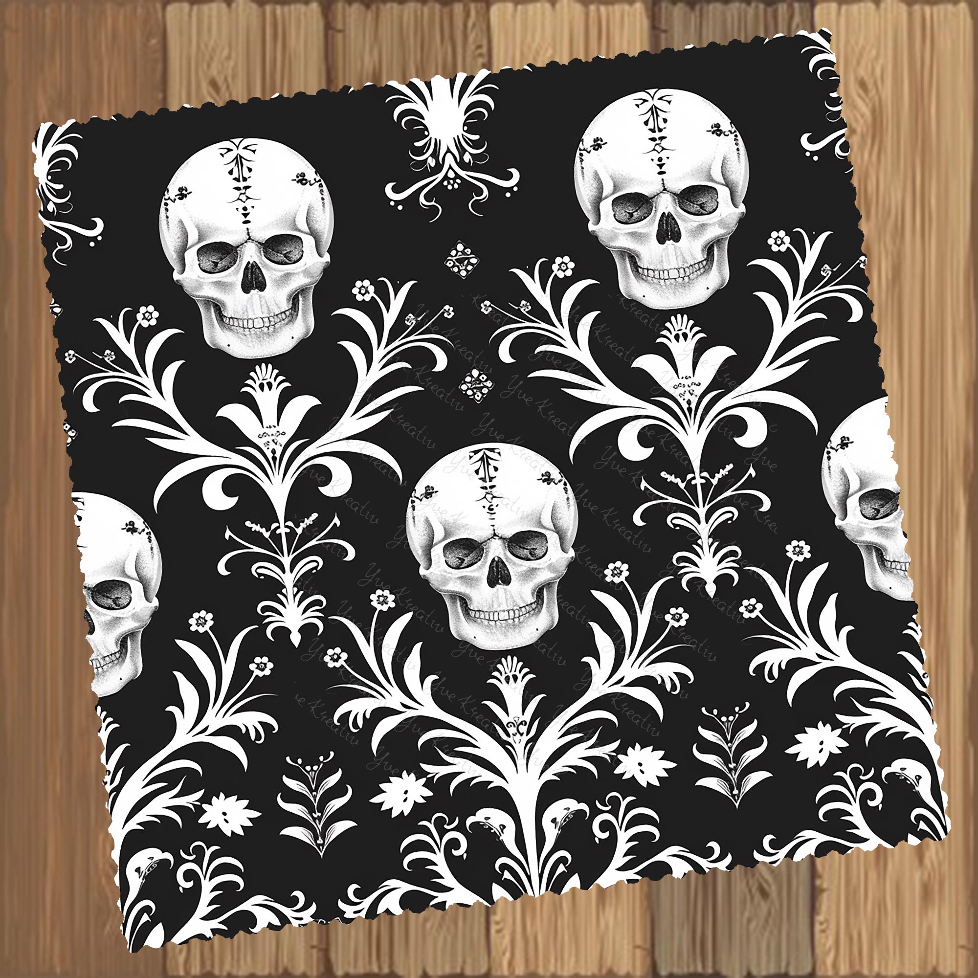 Brillenputztuch Totenschädel bedrucktes Mikrofasertuch für Brille Sonnenbrille Reinigungstuch Handy Bildschirm Kamera Objektiv #FA29