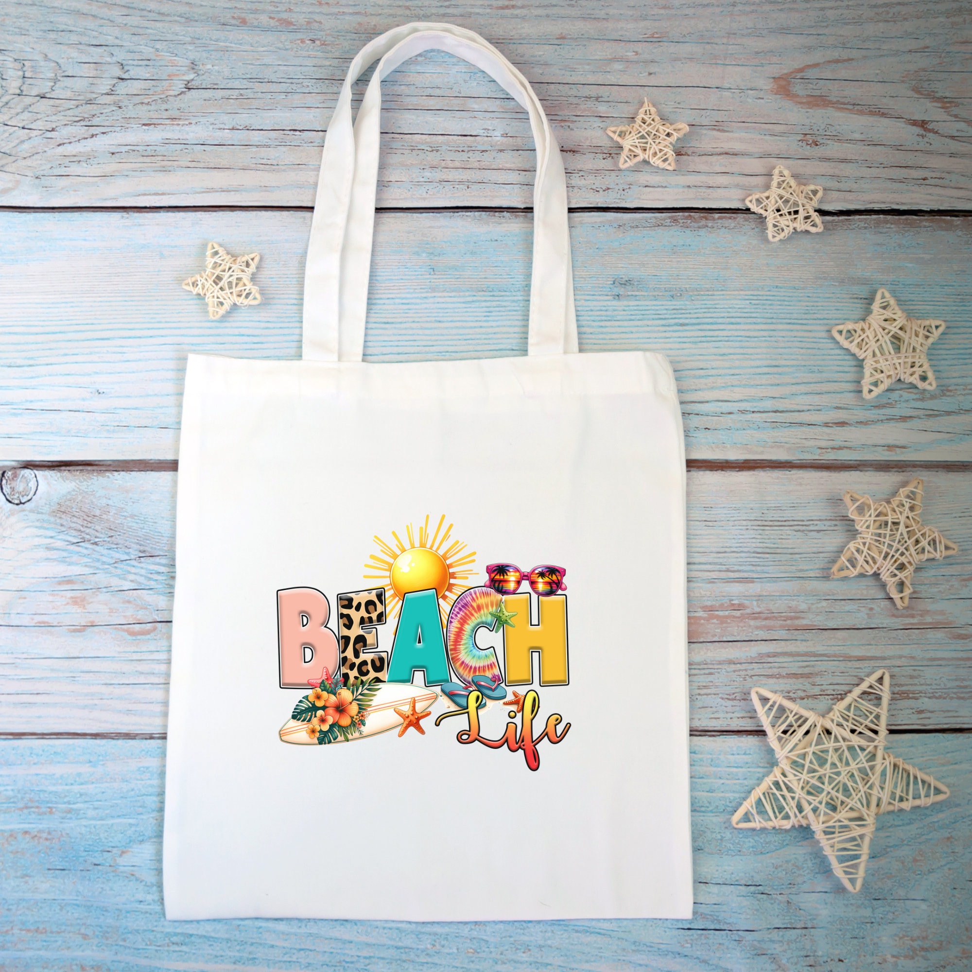 Stofftasche Beach Stoffbeutel Einkaufstasche Strand Tasche Geburtstag Geschenk Urlaub Sommer Mitbringsel Reise #STSUB