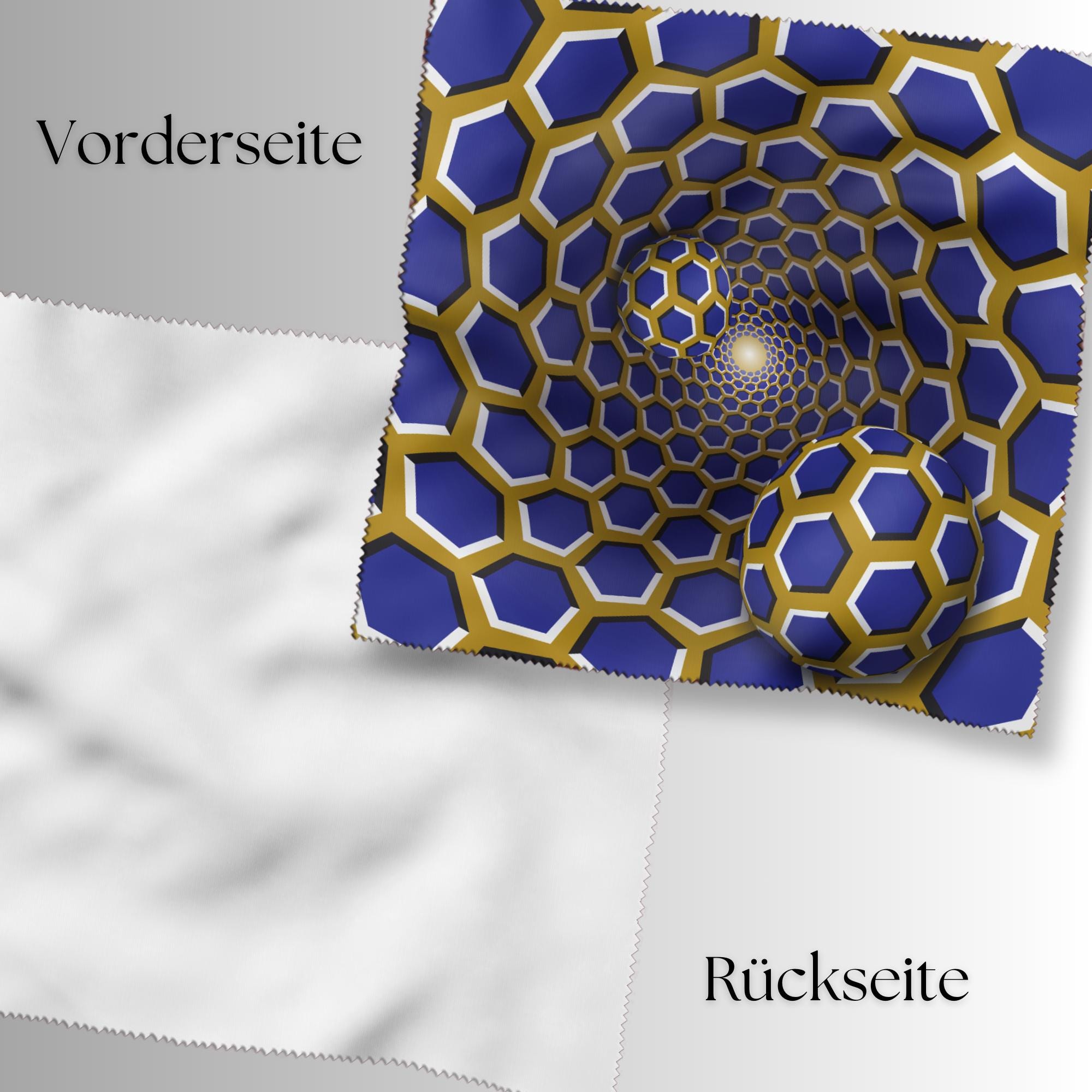 Brillenputztuch Optische Täuschung bedrucktes Mikrofasertuch für Brille Sonnenbrille Displays Handyputztuch Brillentuch Mikrofaser #AL75