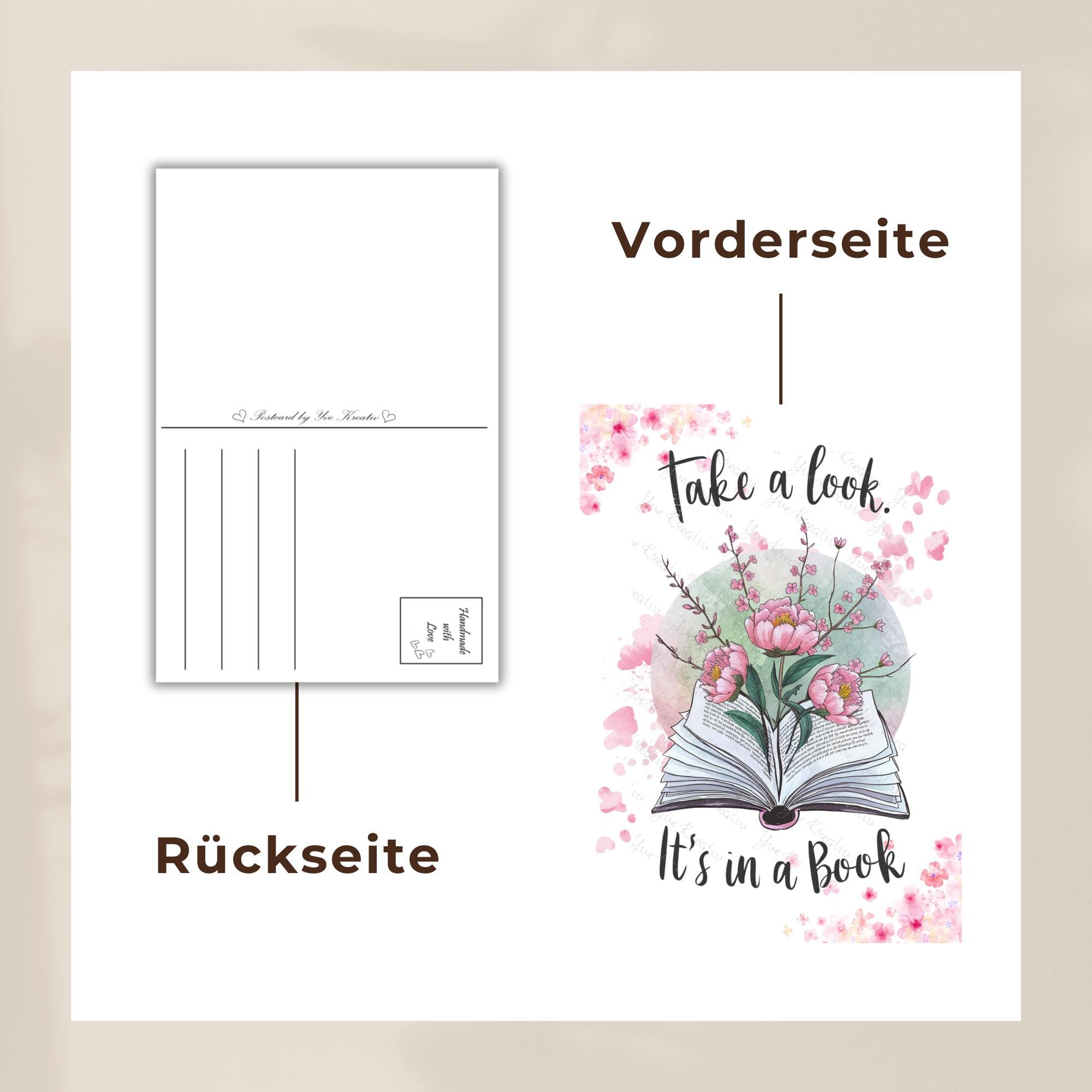 Postkarte Grußkarte Karte zum Geburtstag Bücher Lesen zum Buchgeschenk Gutschein  #PLS