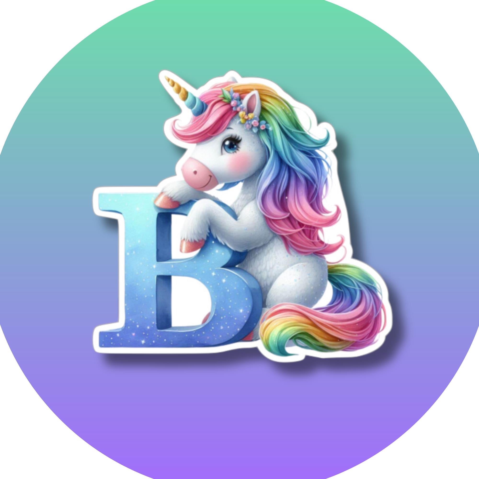 Großer Aufkleber, ABC Sticker, Einhorn, Regenbogen, Kinder, Schule, zur Auswahl in Weiß oder Transparent #SEG8 Großer Aufkleber, ABC Sticker, Einhorn, Regenbogen, Kinder, Schule, zur Auswahl in Weiß oder Transparent #SEG8