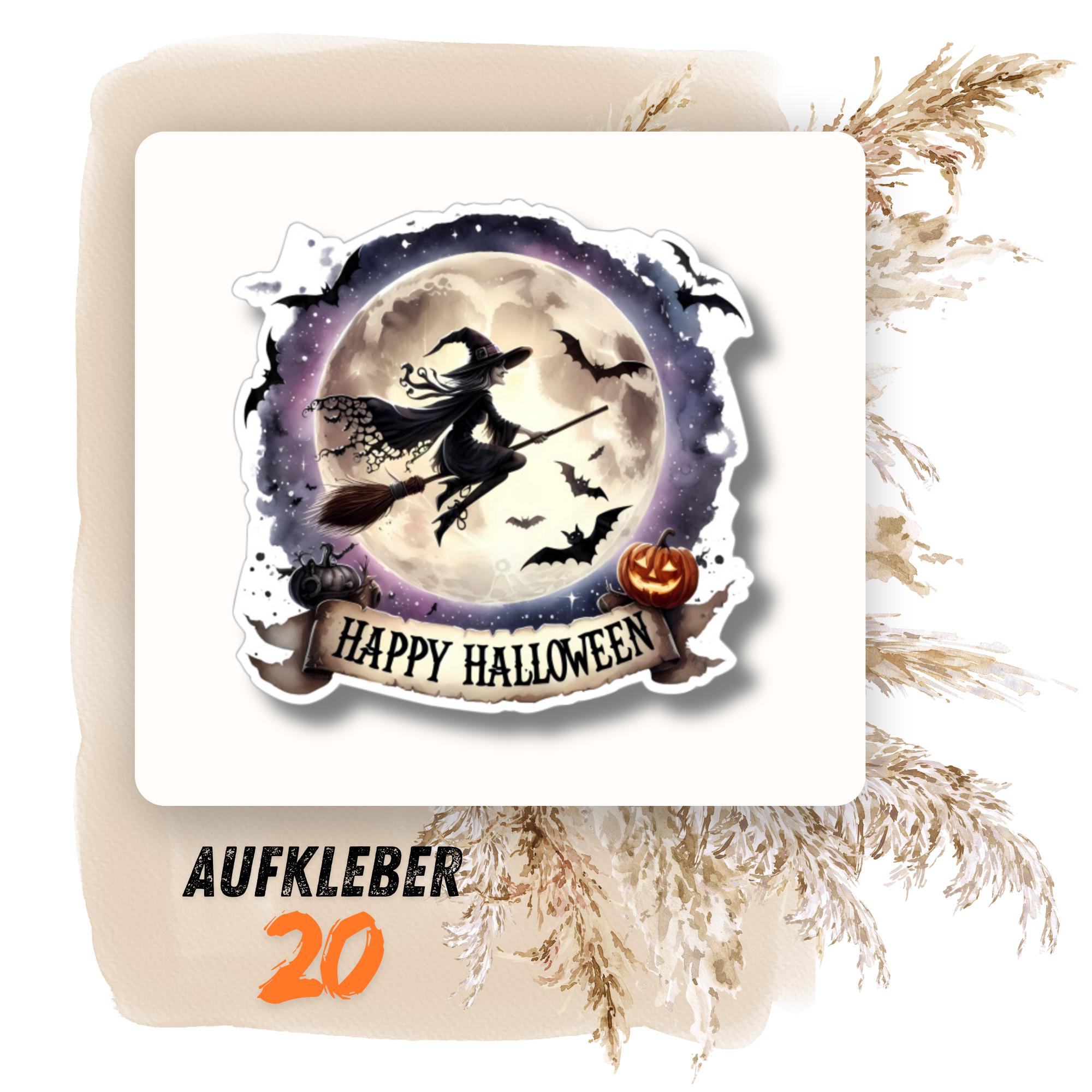 Halloween Aufkleber, Grusel Sticker, großer Kofferaufkleber Geschenkaufkleber - 3 Aufkleber zur Auswahl in Weiß oder Transparent #SEG8 Halloween Aufkleber, Grusel Sticker, großer Kofferaufkleber Geschenkaufkleber - 3 Aufkleber zur Auswahl in Weiß oder Transparent #SEG8