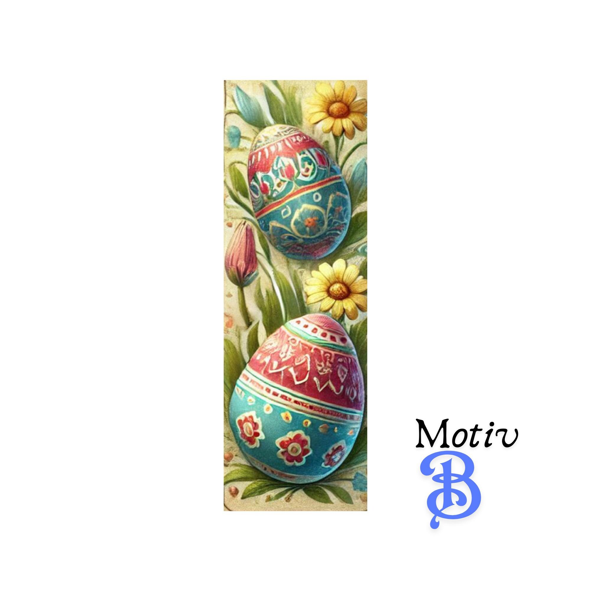 Lesezeichen aus Aluminium Geschenk zu Ostern Osterhase bunte Ostereier Bücher Bookmark - 2 Motive zur Auswahl  #LEALU