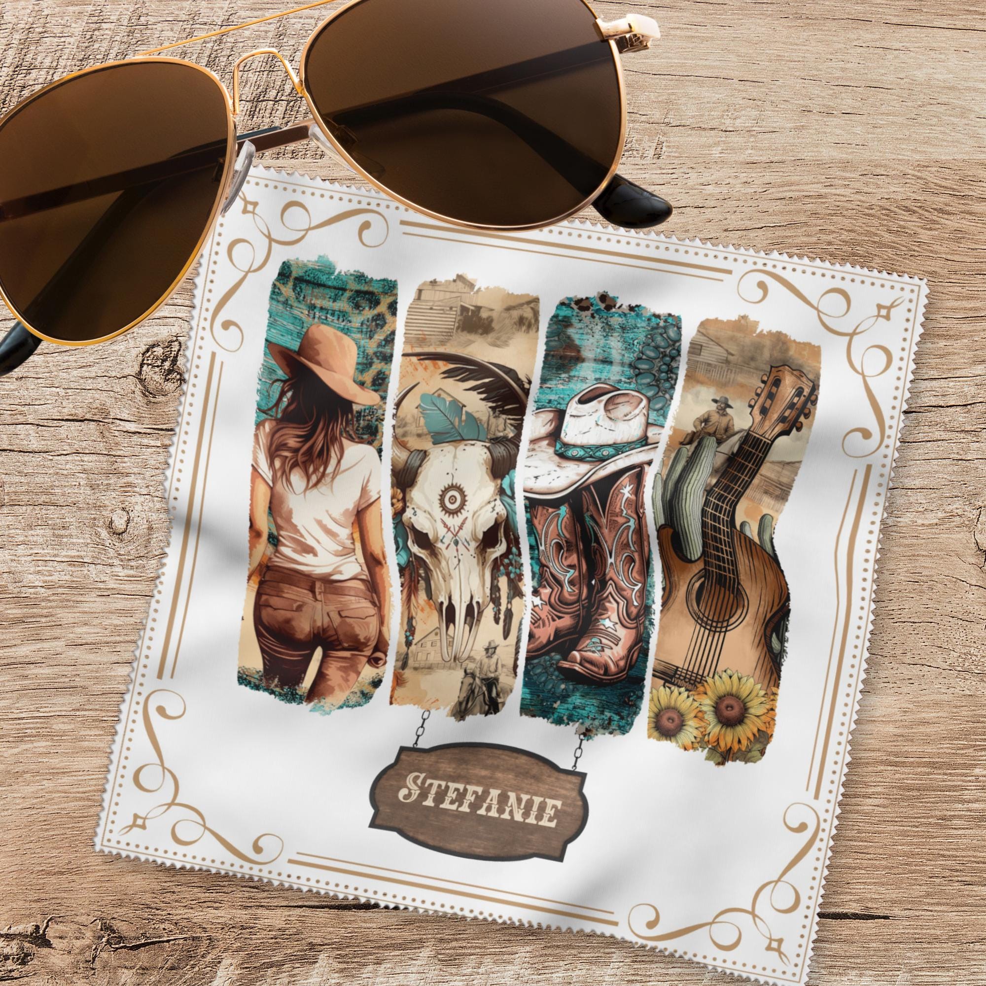 Brillenputztuch mit Namen Geburtstag Geschenk Muttertag Western bedrucktes Mikrofasertuch für Brillen Displays Objektive #AL49P Brillenputztuch mit Namen Geburtstag Geschenk Muttertag Western bedrucktes Mikrofasertuch für Brillen Displays Objektive #AL49P