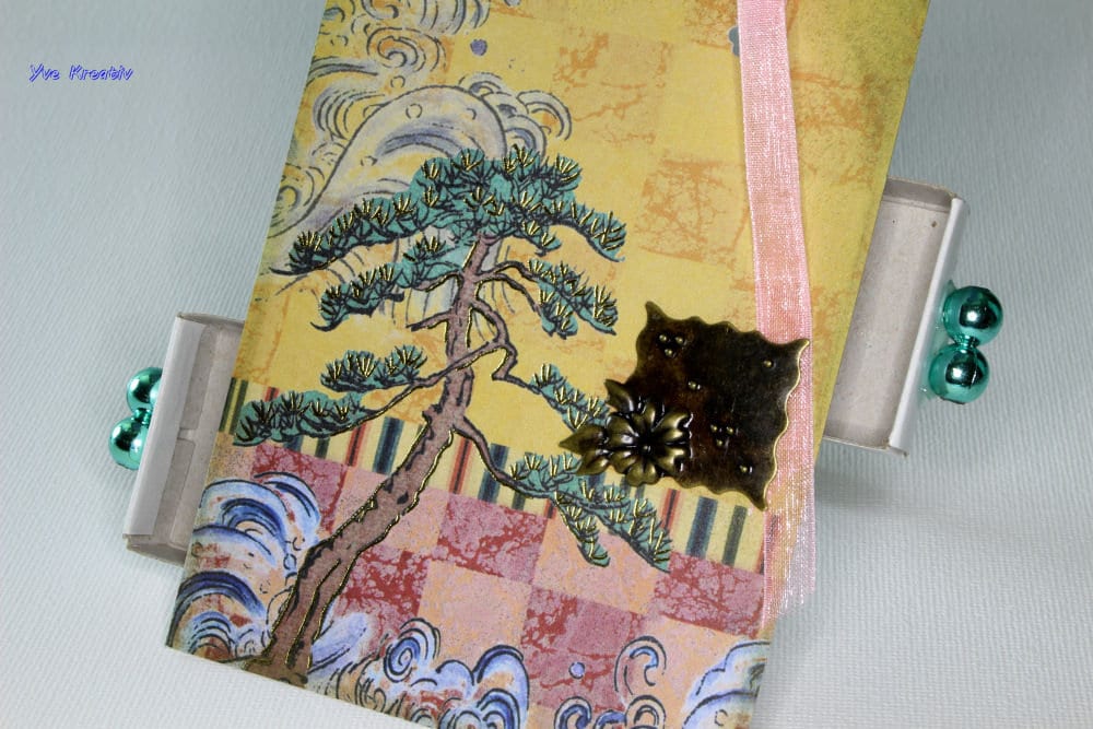 Kleine doppelt Schachtel, verzierte Streichholzschachtel als originelle Geschenkverpackung für Geld, Gutscheine und mehr