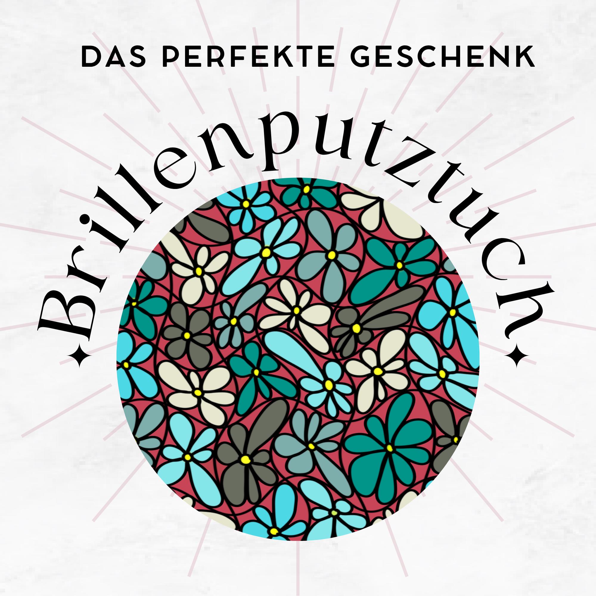 Brillenputztuch Blumenmeer bedrucktes Microfasertuch Reinigungstuch für Sonnenbrille Display Bildschirm Kamera Objektiv Handy #BM