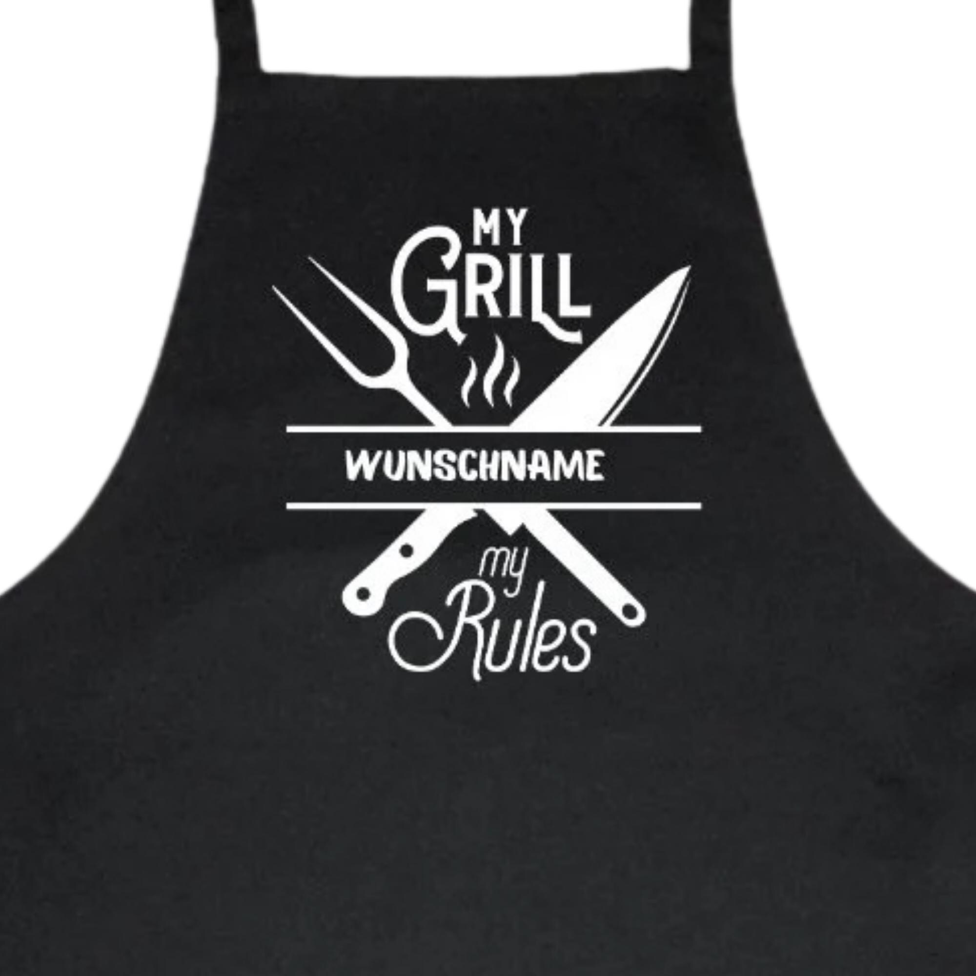Schürze mit Namen personalisierbar Grillschürze Küchenschürze Kochschürze für Mann Geburtstag Vater Geschenk Vatertag  #1662542791