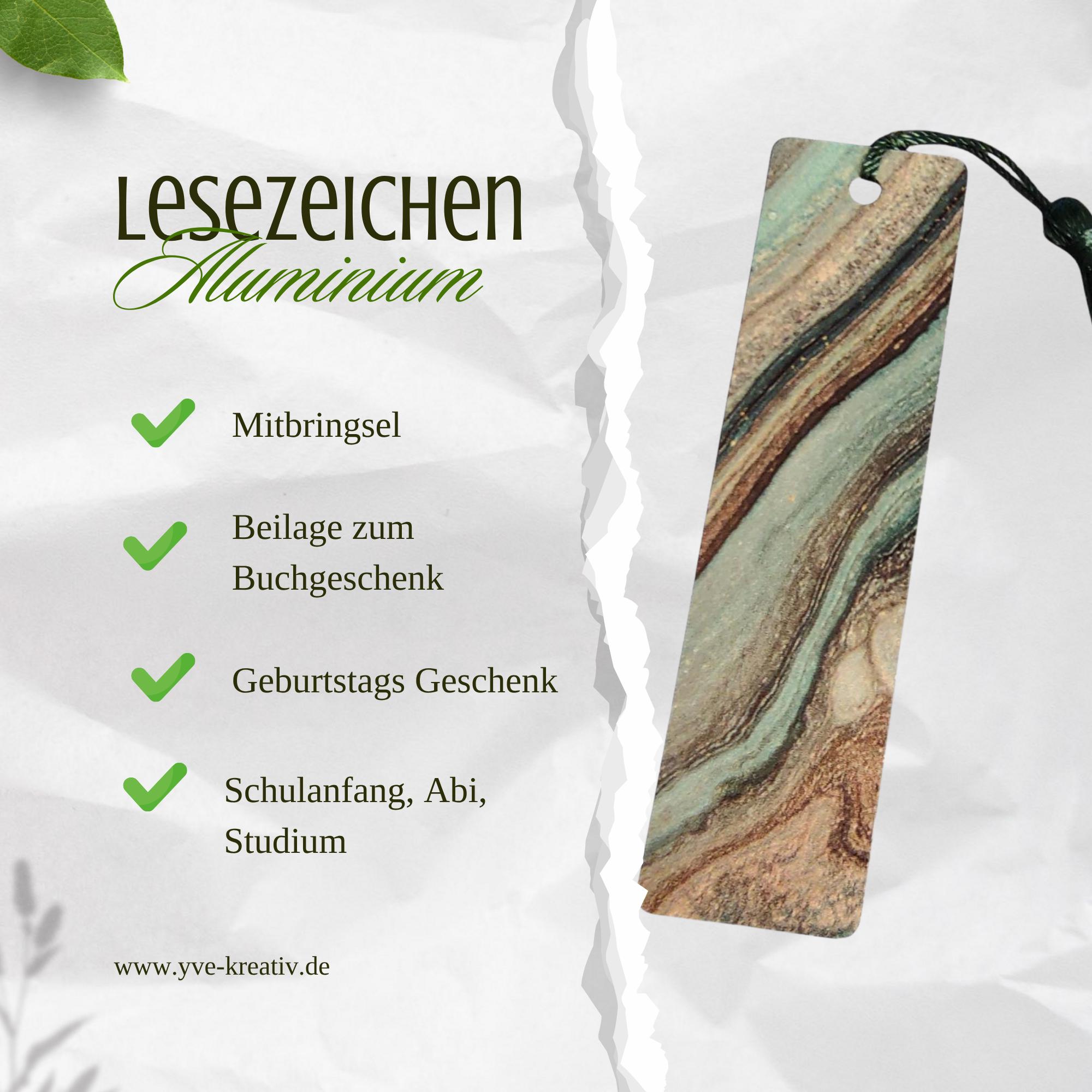 Lesezeichen aus Aluminium Marmorlook Geschenk Geburtstag Mitbringsel Freundin Buchgeschenk Bookmark Farbe Marmoriert #LEALU Lesezeichen aus Aluminium Marmorlook Geschenk Geburtstag Mitbringsel Freundin Buchgeschenk Bookmark Farbe Marmoriert #LEALU