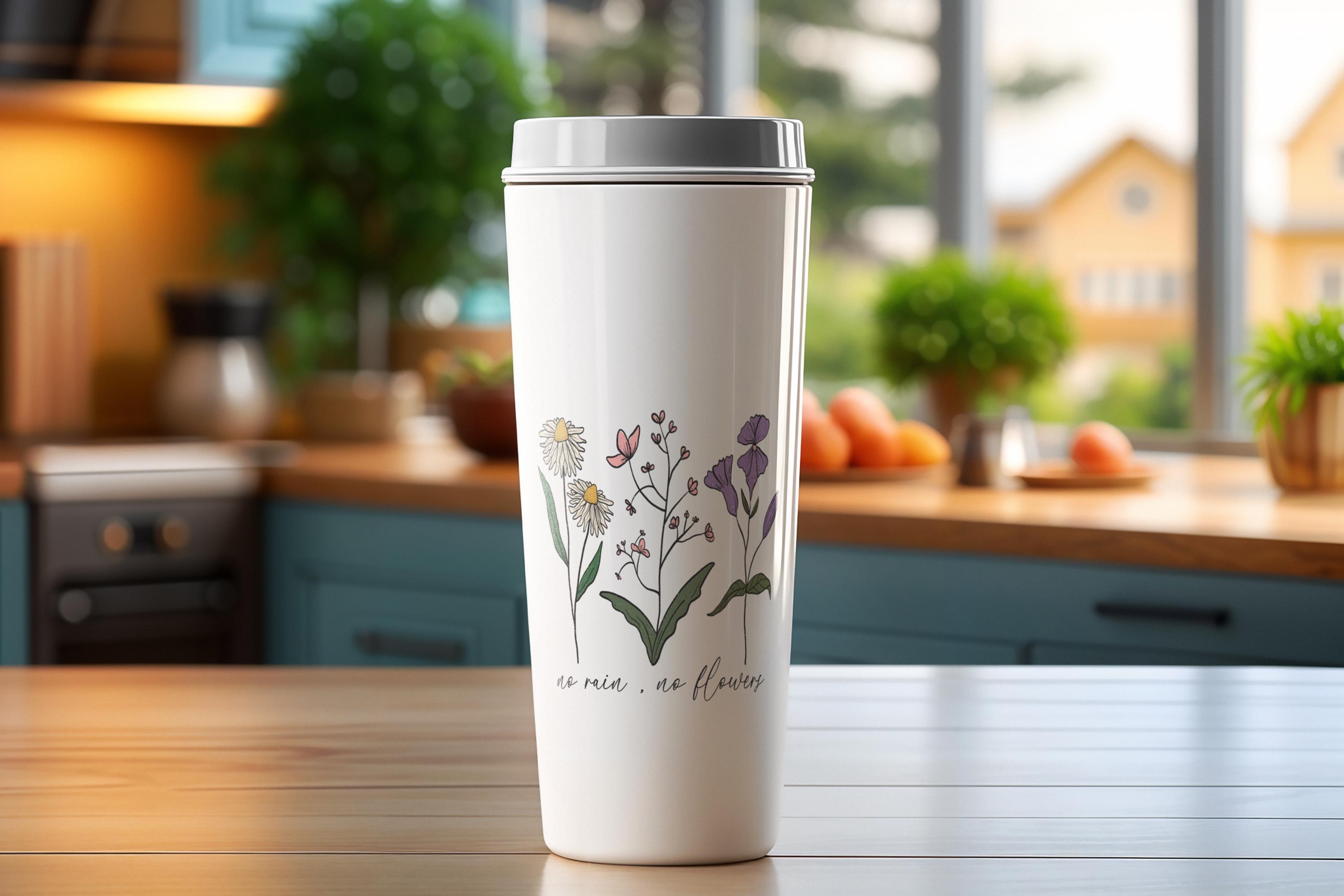 Kofferaufkleber, Geschenkaufkleber, Aufkleber Motivation, großer Blumen Sticker I zur Auswahl in Weiß oder Transparent  #SEG8
