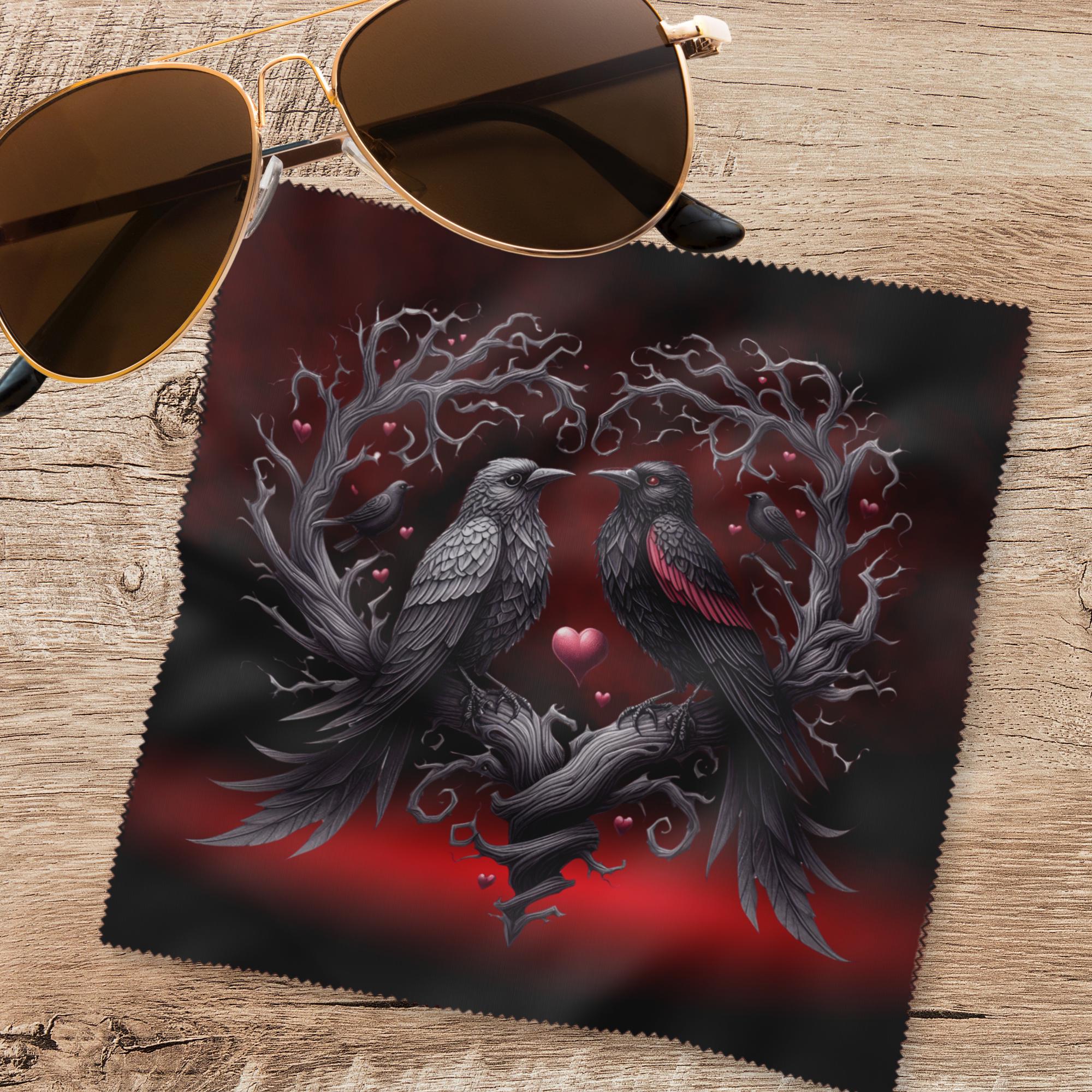 Brillenputztuch – Individuell bedrucktes Mikrofasertuch für Brillen, Displays & mehr | Perfektes Geschenk für Gothic Fans #TI59