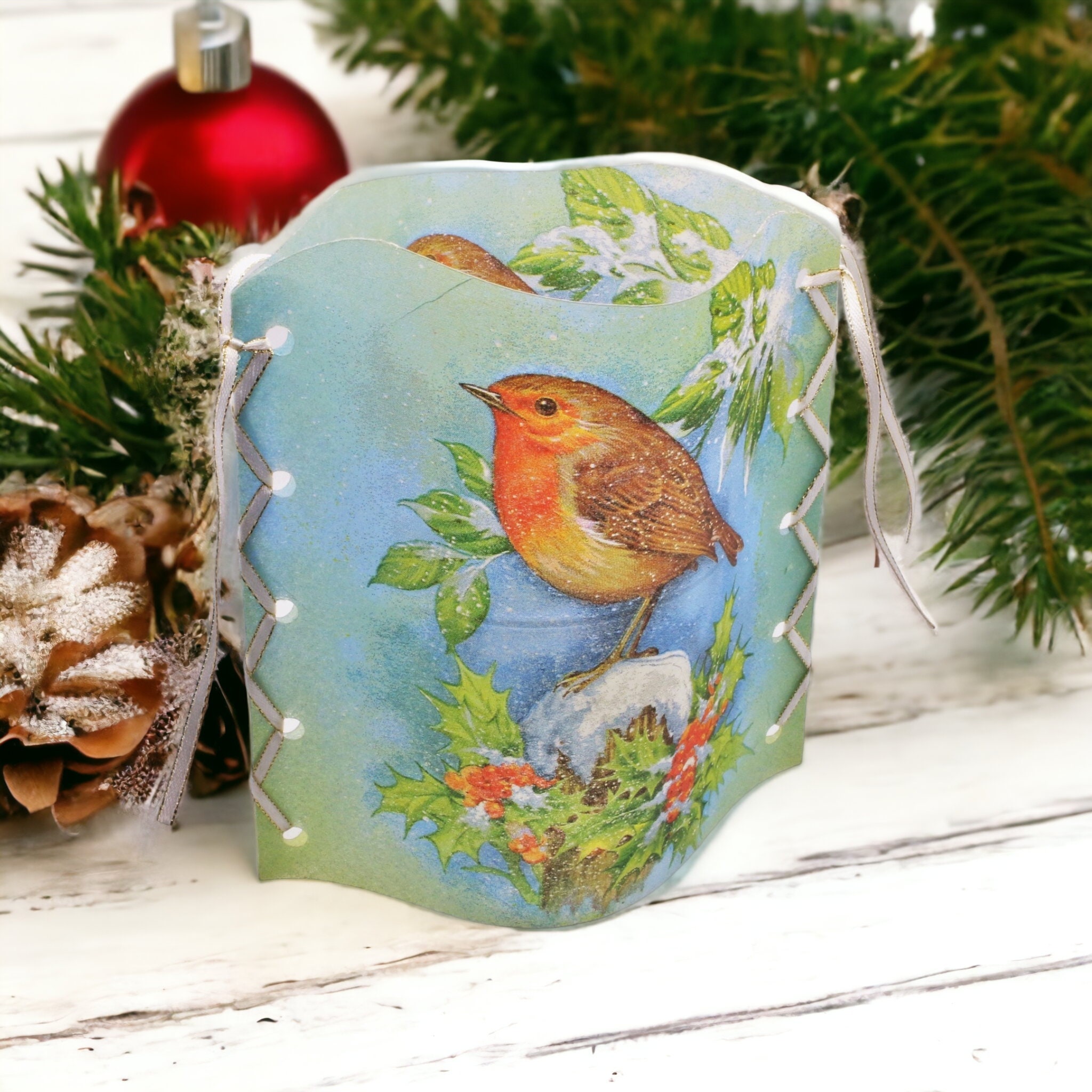 Windlicht "Eisvogel"