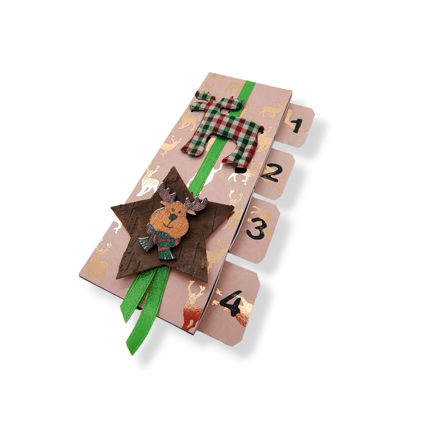 Adventskalender zum Befüllen aus 4 Streichholzschachteln