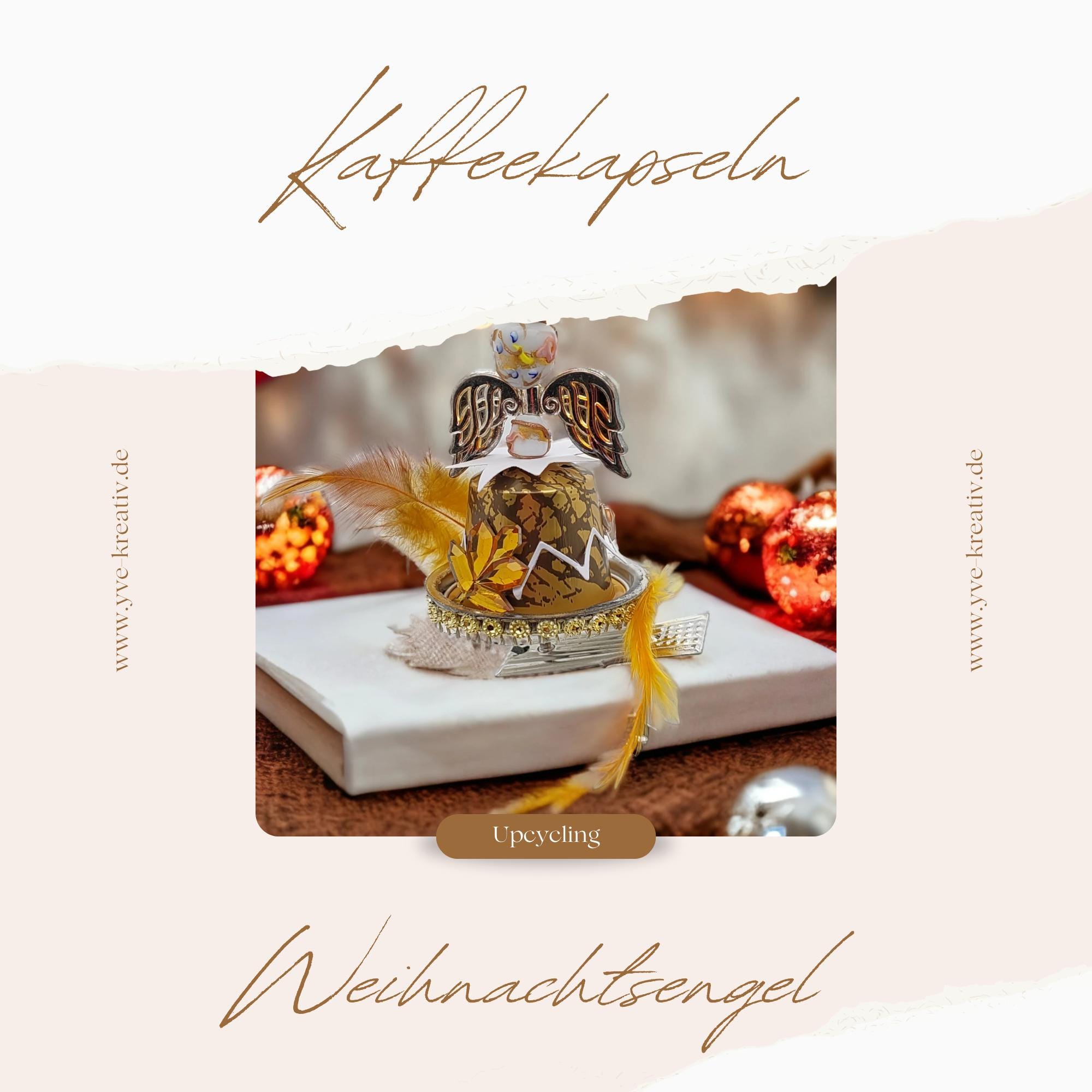 Engel aus Kaffeekapseln Christbaumkugel Upcycling Weihnachtskugel besonderer Weihnachtsdeko auf Metallklammer Christbaumclip #1108768642 Engel aus Kaffeekapseln Christbaumkugel Upcycling Weihnachtskugel besonderer Weihnachtsdeko auf Metallklammer Christbaumclip #1108768642