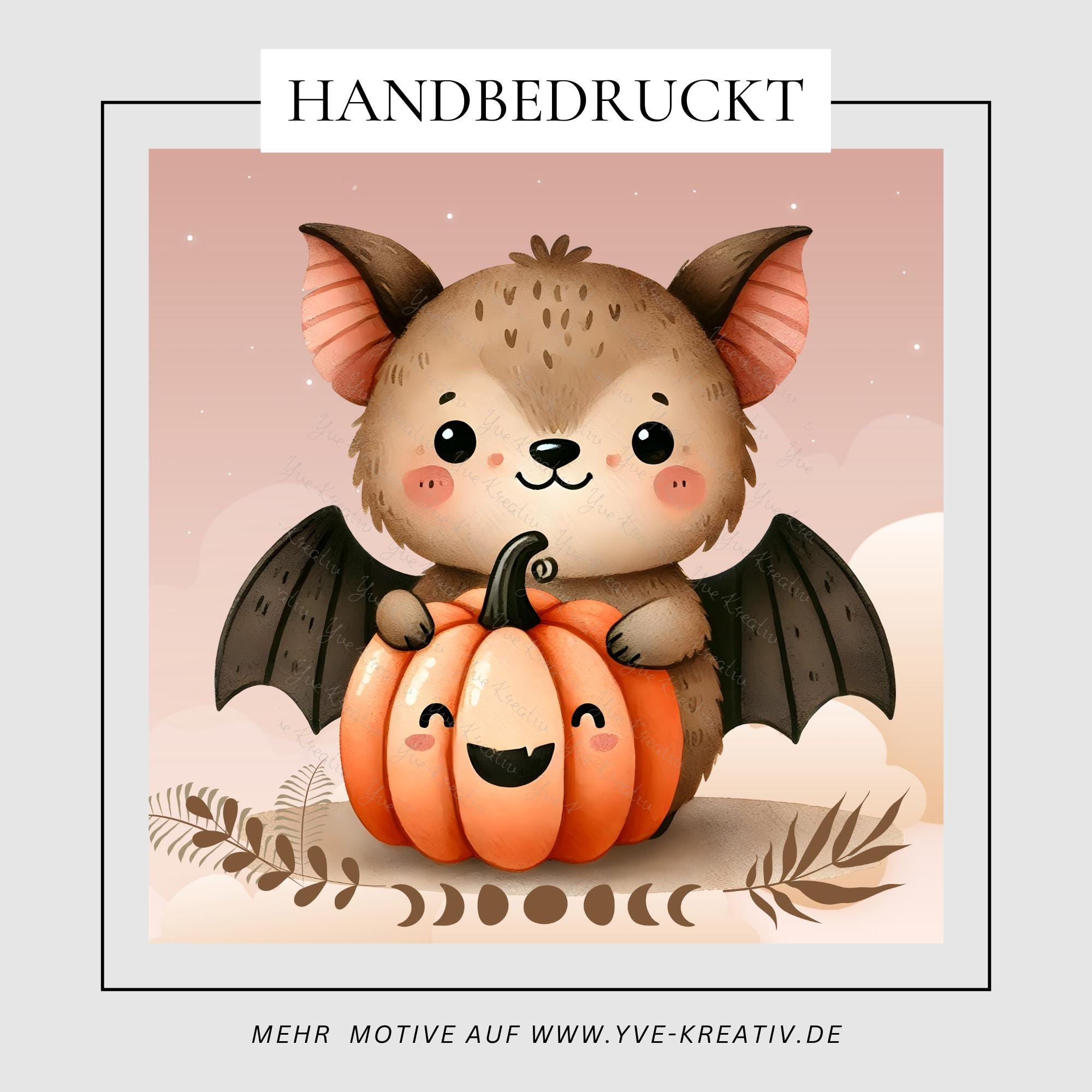 Brillenputztuch Fledermaus bedrucktes Mikrofasertuch für Sonnenbrille Displays Handy niedliches Geschenk Halloween Mitbringsel #TI165