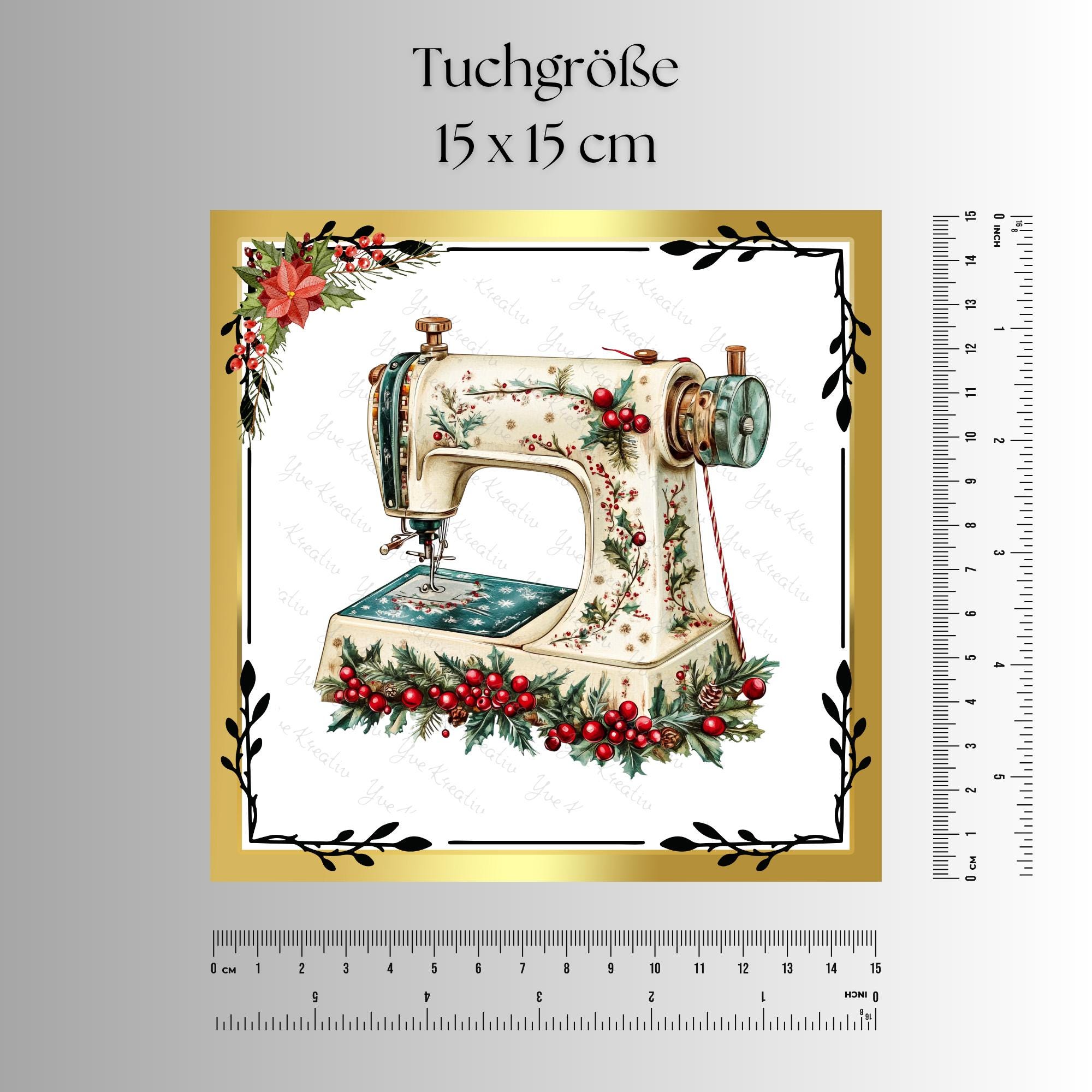 Brillenputztuch Nähmaschine Weihnachten Wichtelgeschenk Näherin Geschenk Schneider bedrucktes Mikrofasertuch für Brillen Display Handy #WE28