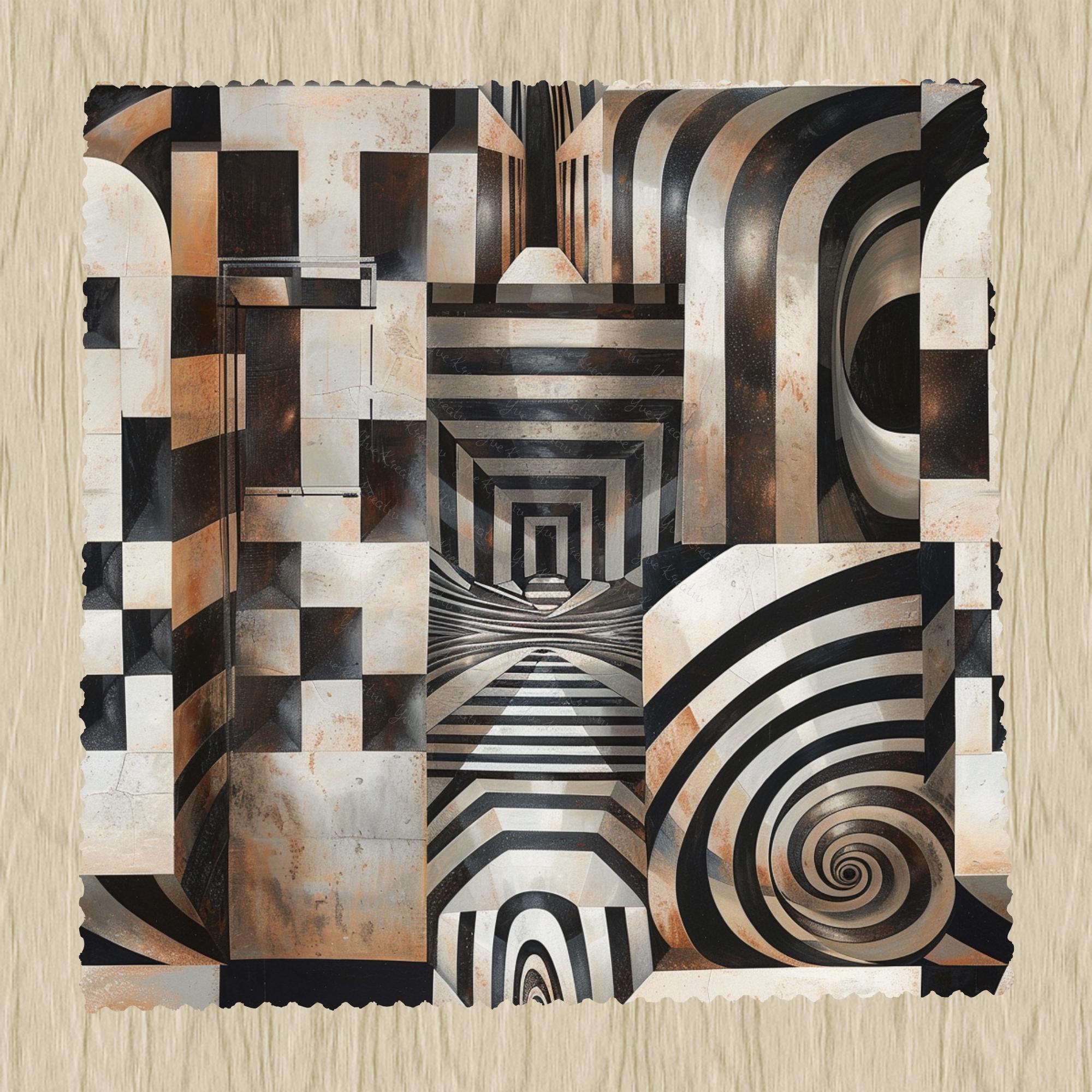 Brillenputztuch Op-Art bedrucktes Mikrofasertuch für Brille Sonnenbrille Displays Handyputztuch Brillentuch Mikrofaser #AL66