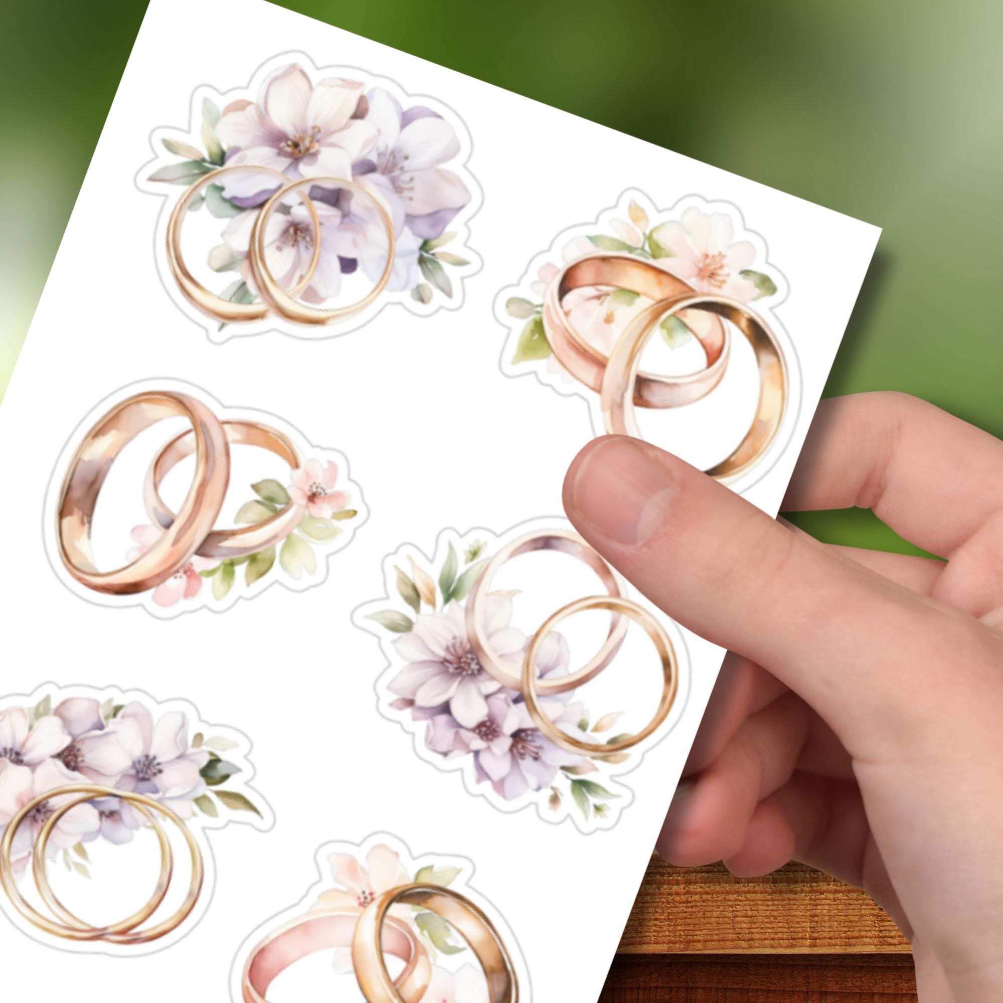 Aufkleber Hochzeit Sticker Bogen Eheringe Stickerbogen Ringe zur Auswahl in Weiß - Transparent - Matt - Glanz #SBA6 Aufkleber Hochzeit Sticker Bogen Eheringe Stickerbogen Ringe zur Auswahl in Weiß - Transparent - Matt - Glanz #SBA6