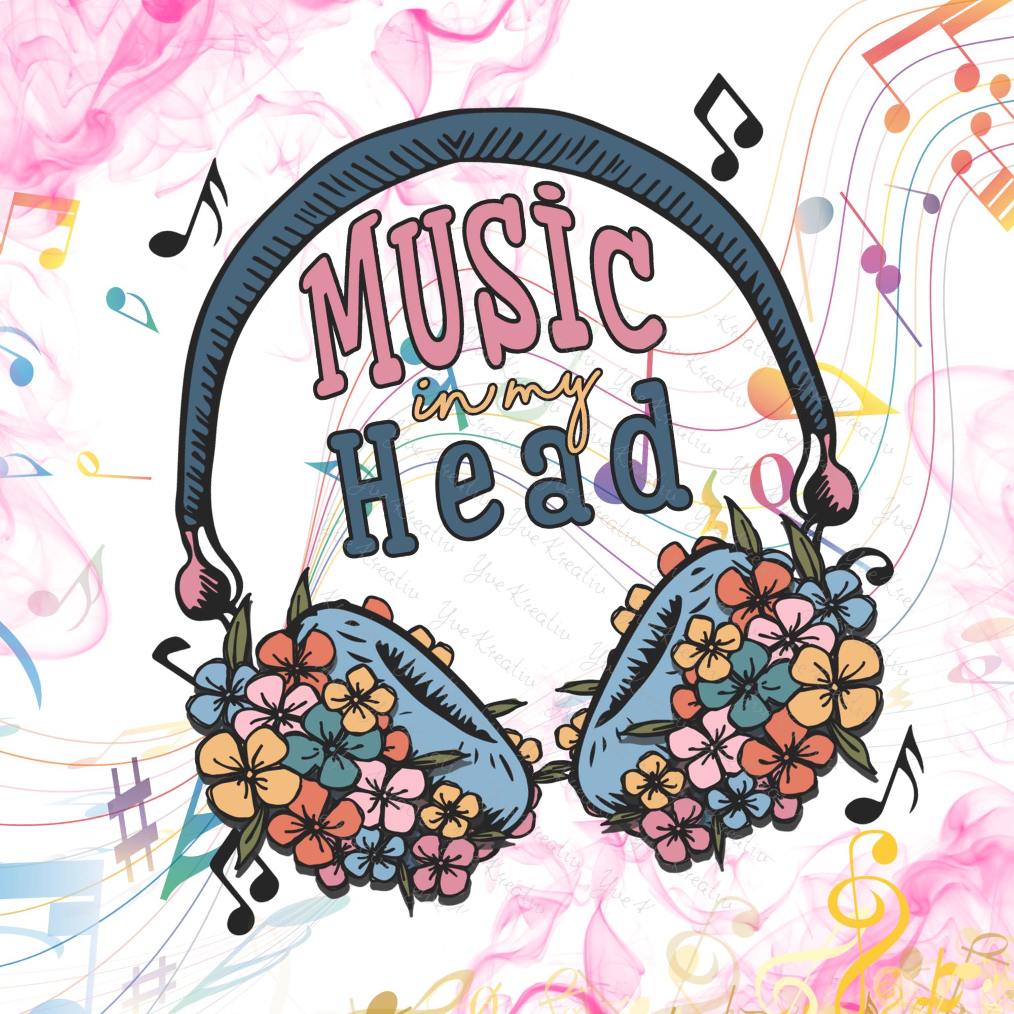 Brillenputztuch Musik Kopfhörer bedrucktes Mikrofasertuch für Sonnenbrille Display Handy Musiker Geschenk Musikerliebhaber #MC3