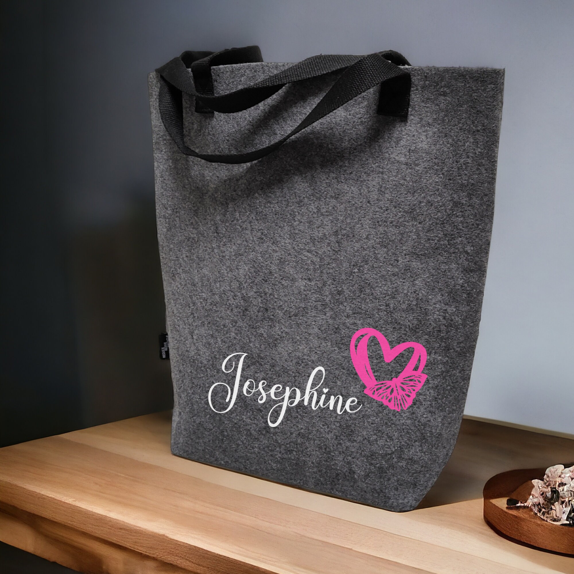Filztasche Einkaufstasche Tragetasche personalisiert mit NAME als Geschenk zum Muttertag Mitbringsel Geburtstag #TFILGR Filztasche Einkaufstasche Tragetasche personalisiert mit NAME als Geschenk zum Muttertag Mitbringsel Geburtstag #TFILGR