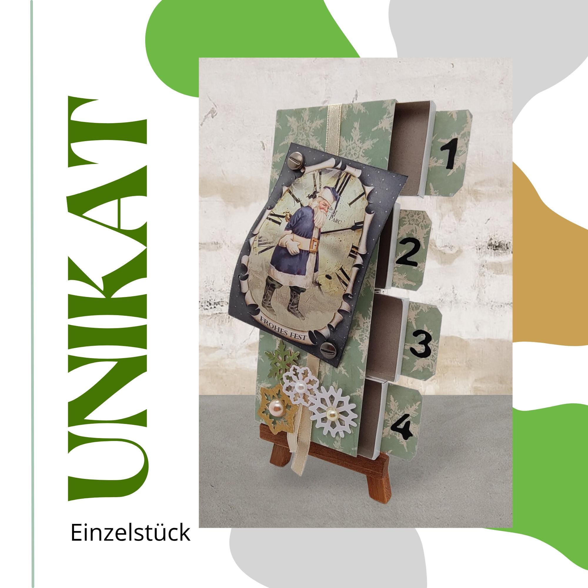 Adventskalender zum Befüllen aus 4 Streichholzschachteln Upcycling kleine Adventsgeschenke Geldgeschenk Weihnachten Mitbringsel #613960956 Adventskalender zum Befüllen aus 4 Streichholzschachteln Upcycling kleine Adventsgeschenke Geldgeschenk Weihnachten Mitbringsel #613960956