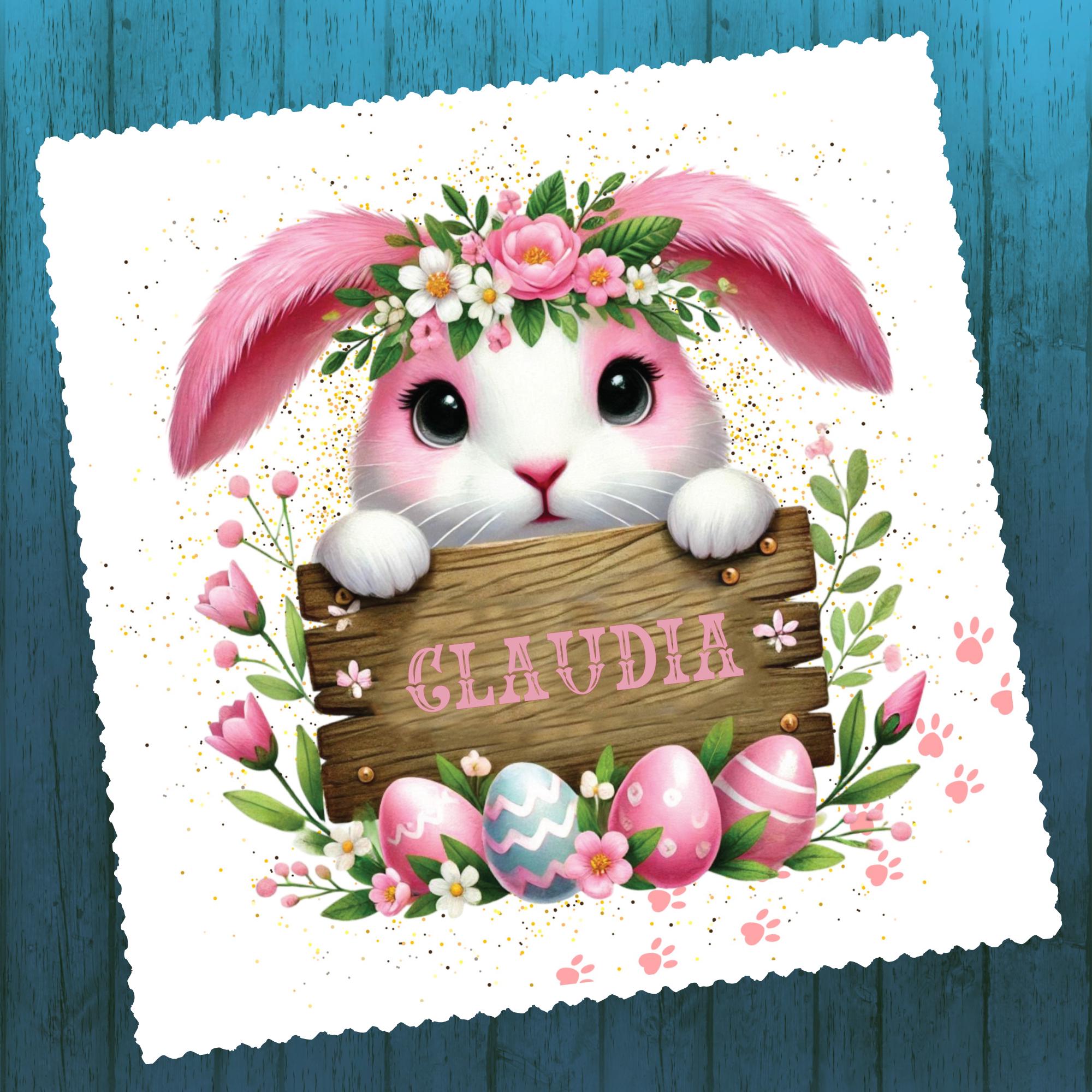 Brillenputztuch mit Namen Geschenk zu Ostern bedrucktes Mikrofasertuch Ostergeschenk für Brillen Tuch für Displays Objektive  #OS23P