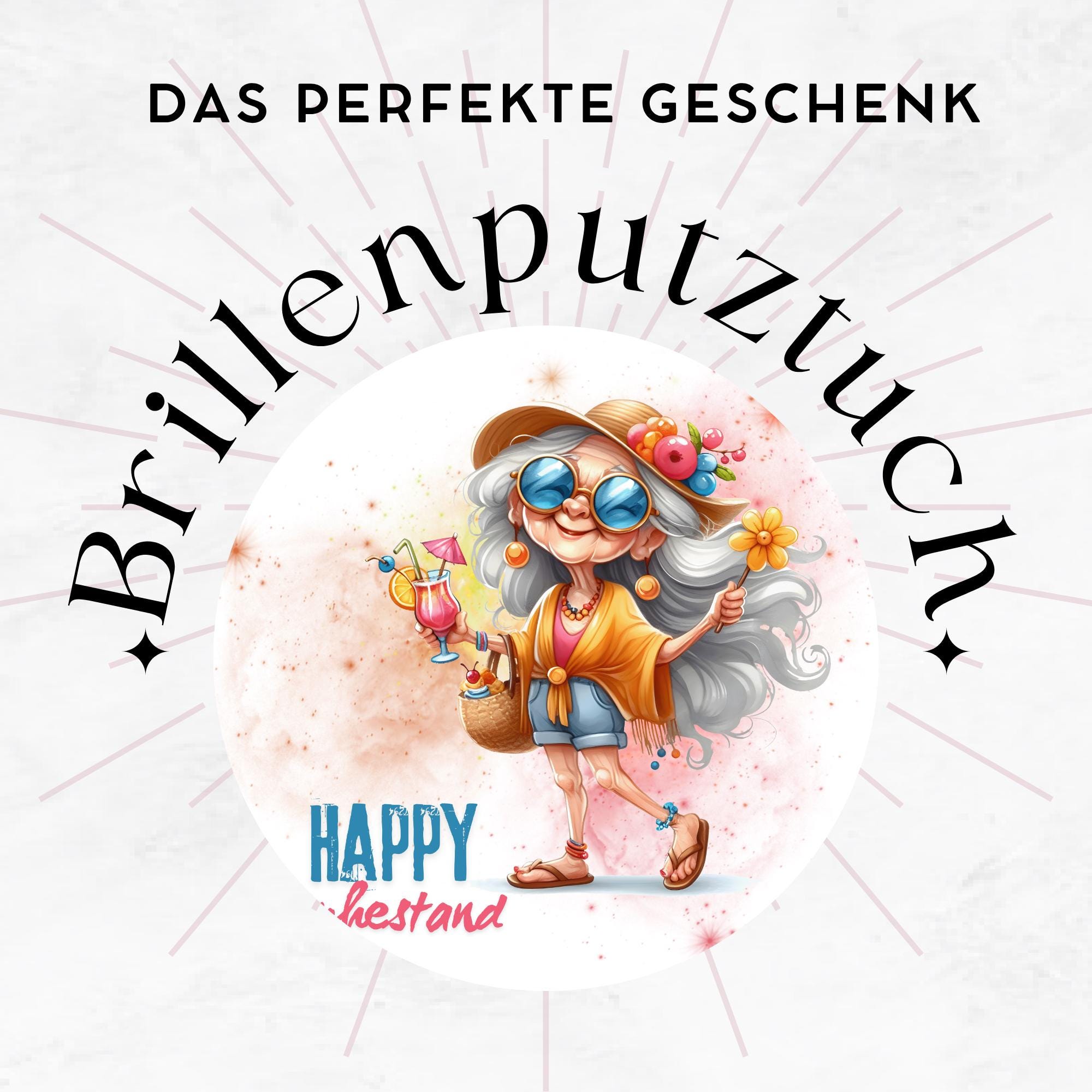 Brillenputztuch Ruhestand bedrucktes Mikrofasertuch für Brille Sonnenbrille Display Handy Geschenk zur Rente Abschied Kollegin #BE15