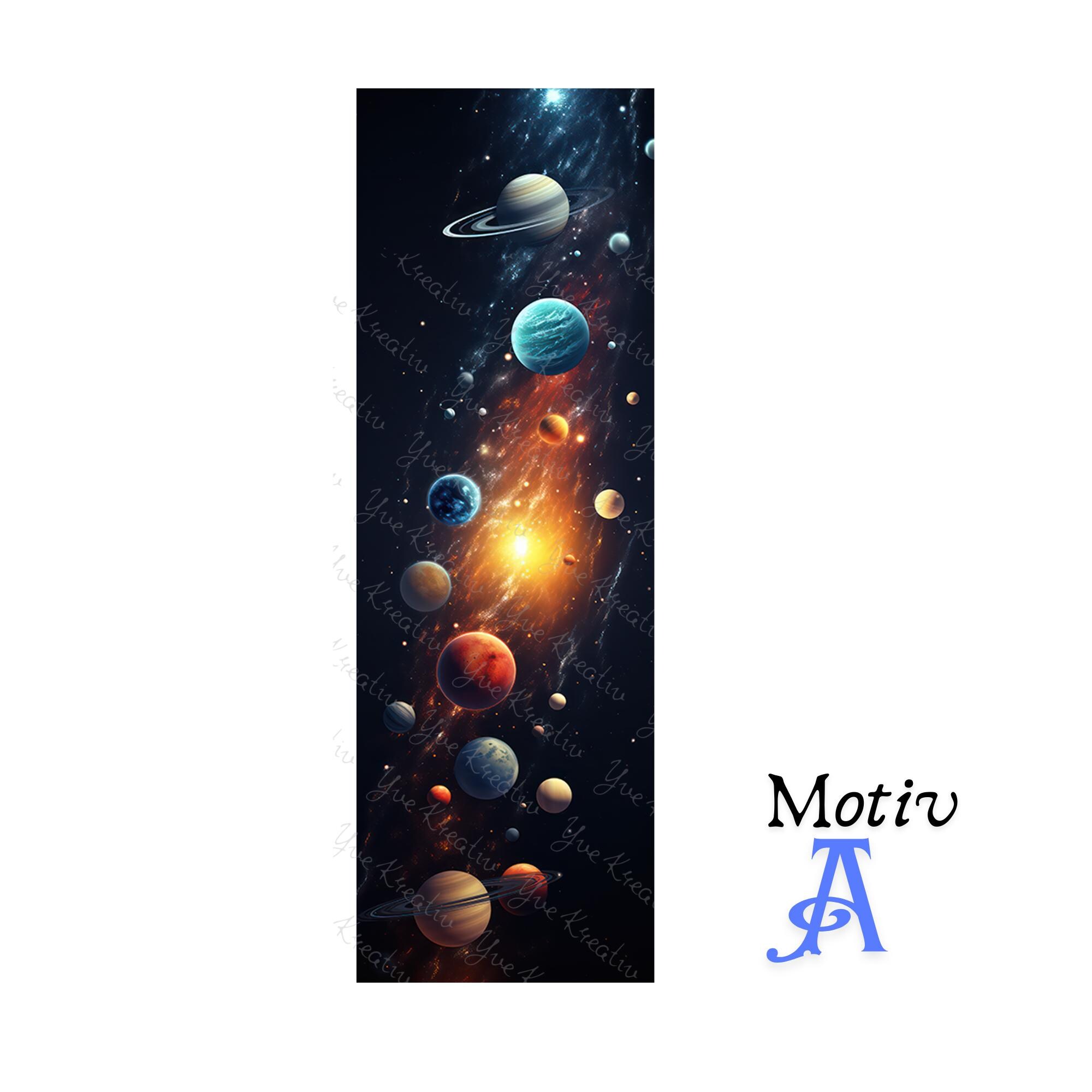 Lesezeichen aus Aluminium Geschenk zum Geburtstag Buchgeschenk "Motiv Weltraum" Bookmark - 2 Motive zur Auswahl  #LEALU
