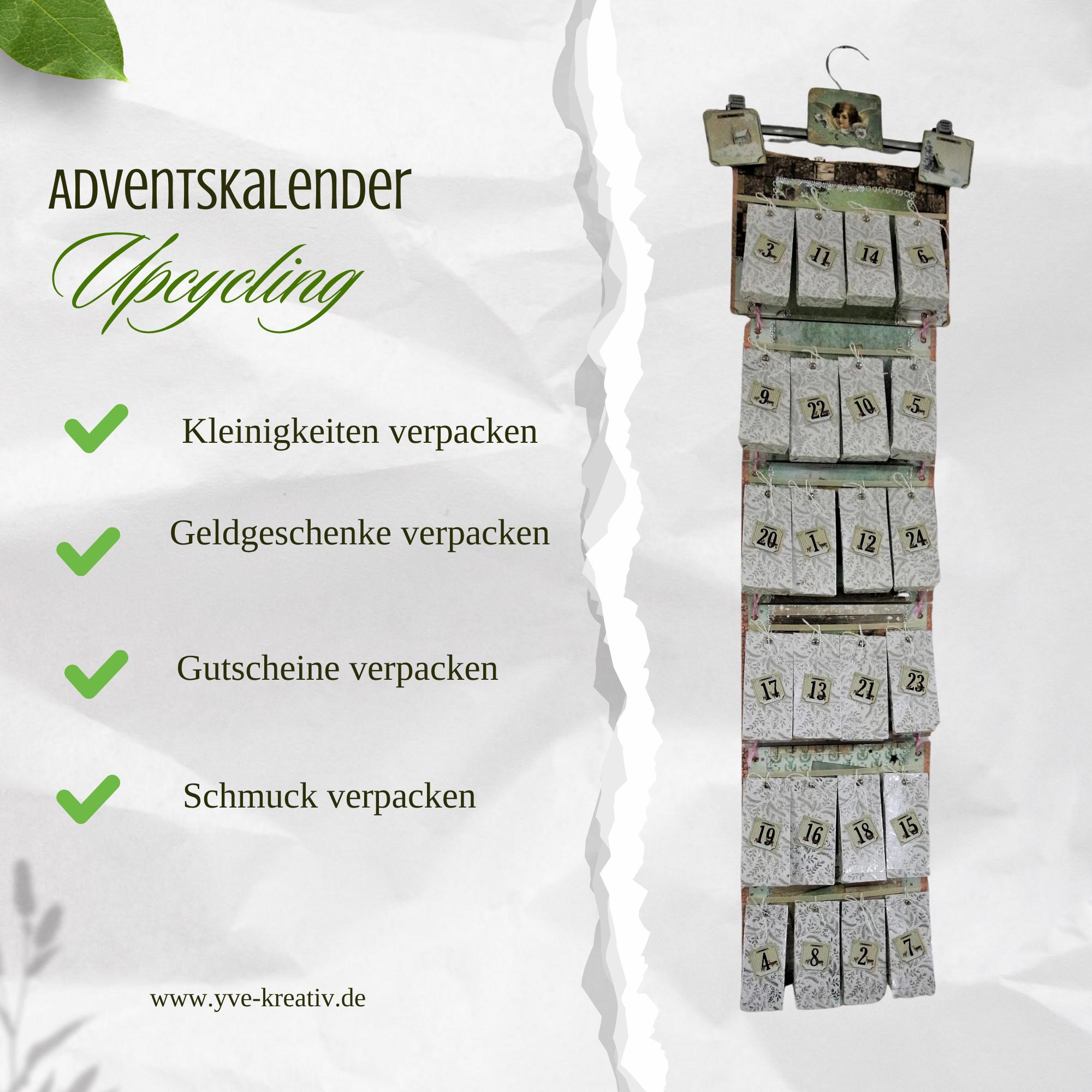 Adventskalender aus 24 Papiertüten Wand Deko Weihnachten Adventskalender zum Befüllen Adventsdeko Geschenk Freundin  #1099598462