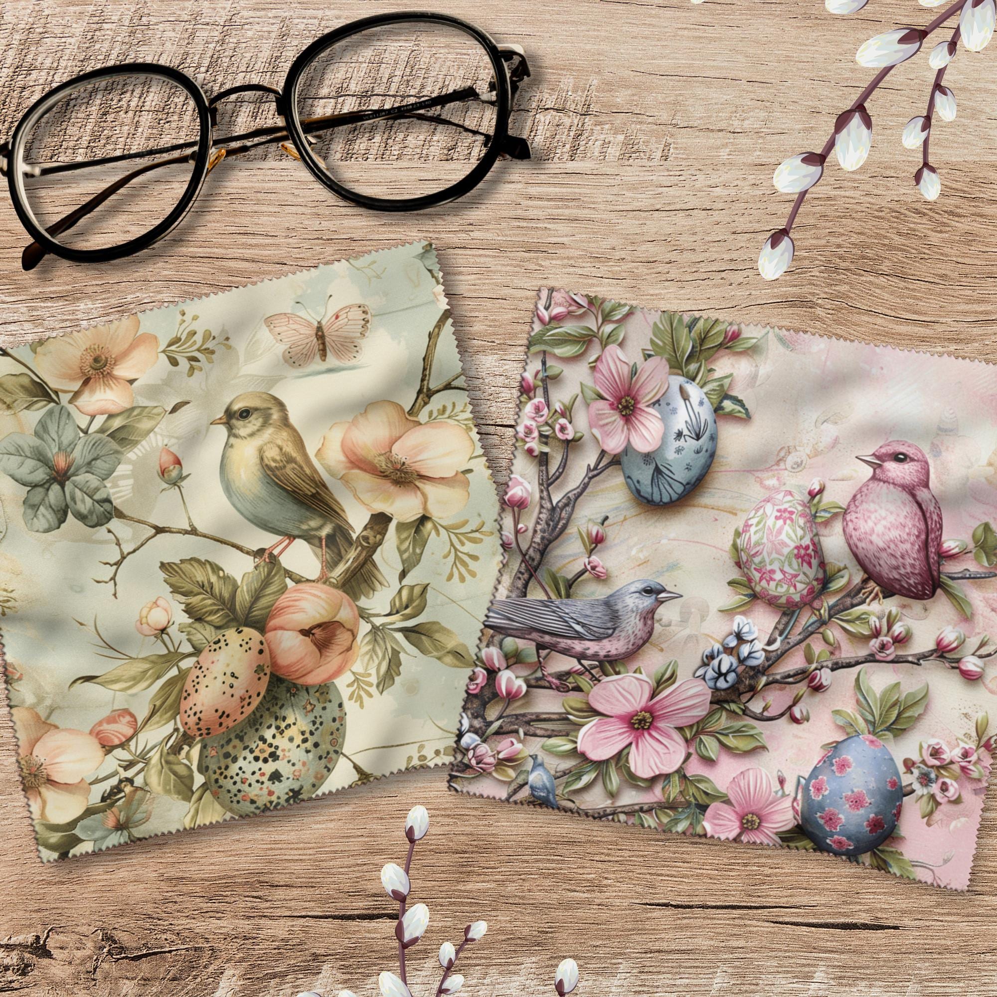 Brillenputztuch Geschenk zu Ostern bedrucktes Mikrofasertuch Ostergeschenk für Brillen Kameratuch Tuch für Displays Objektive  #OS13ab