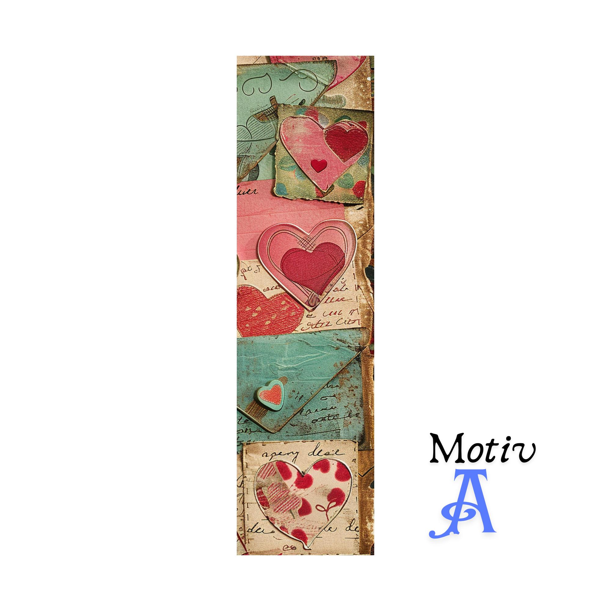 Lesezeichen aus Aluminium Geschenk zum Geburtstag Valentinstag Bücher Bookmark - 4 Motive zur Auswahl  #LEALU