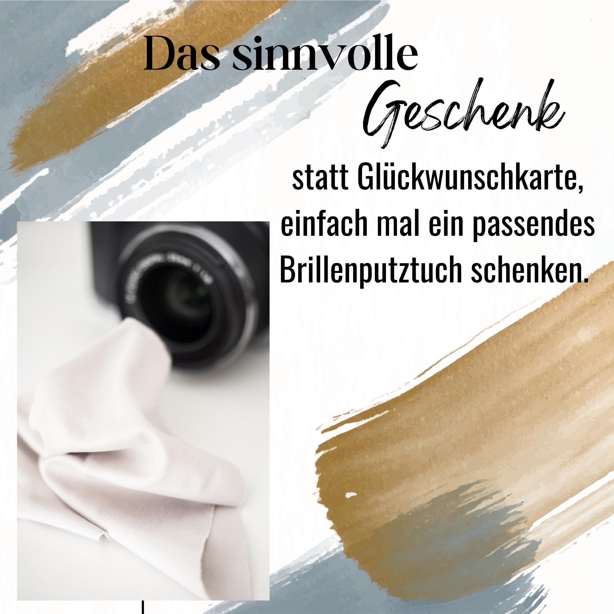 Brillenputztuch Musik Kopfhörer bedrucktes Mikrofasertuch für Sonnenbrille Display Handy Musiker Geschenk Musikerliebhaber #MC3