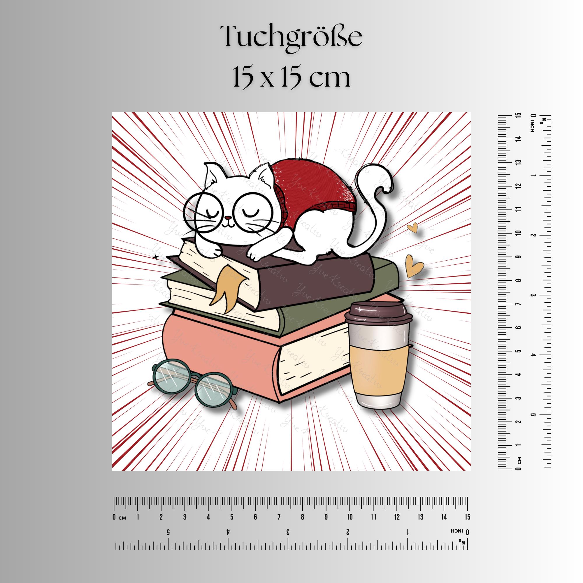 Brillenputztuch Katze Bücher bedrucktes Mikrofasertuch für Brillen Displays Geschenk Leseratten Mitbringsel Bücherwurm #AL1 Brillenputztuch Katze Bücher bedrucktes Mikrofasertuch für Brillen Displays Geschenk Leseratten Mitbringsel Bücherwurm #AL1