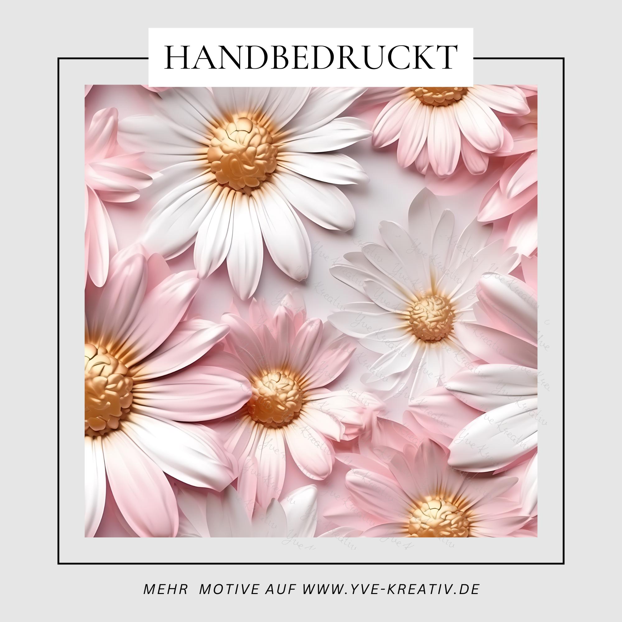 Brillenputztuch Gerbera Pastell rosa Mintgrün bedrucktes Mikrofasertuch für Sonnenbrille Display Handy Geburtstag Geschenk für Sie #PF8