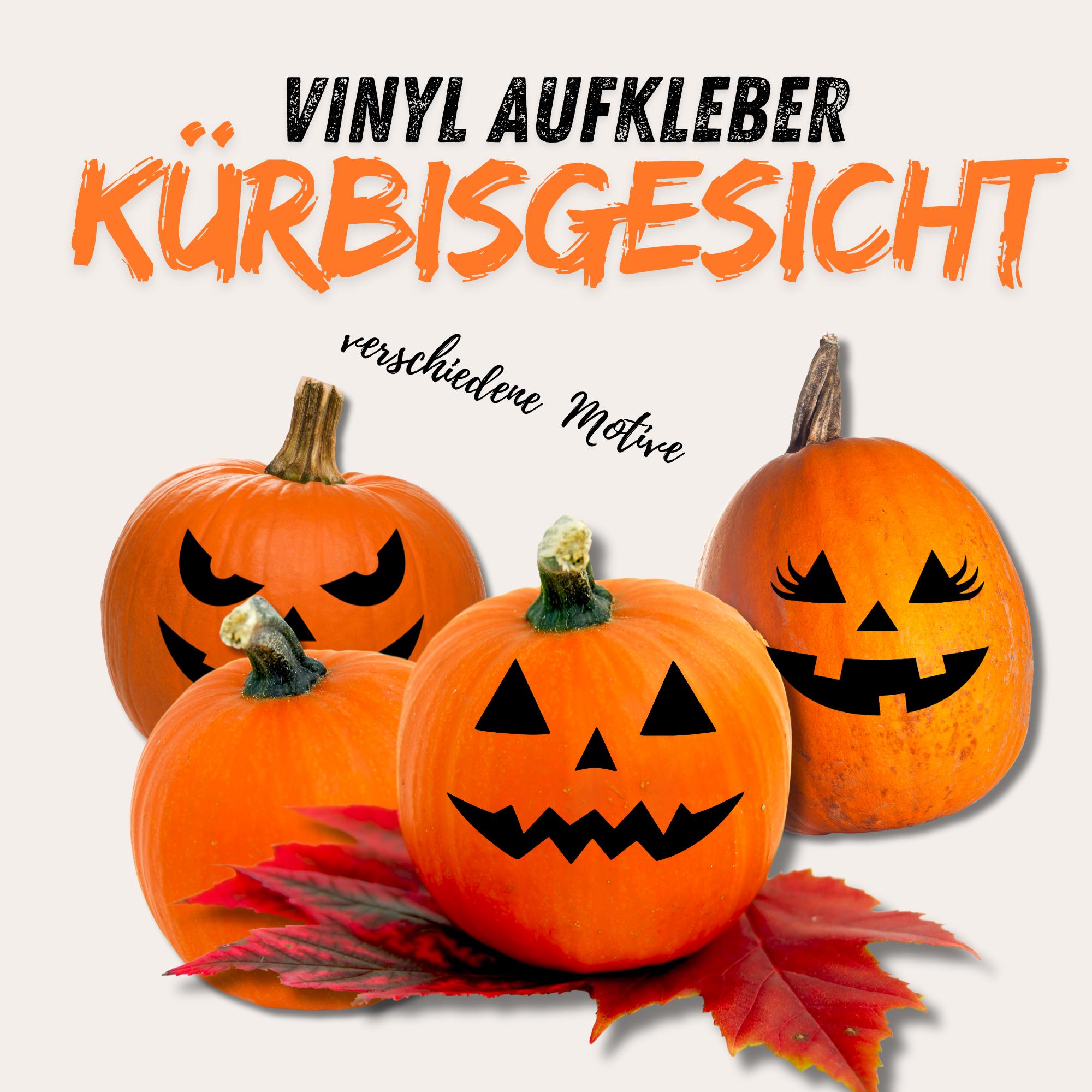 Halloween Kürbis Gesicht Aufkleber,Vinylsticker, Kürbisschmuck Sticker, Gesichtsaufkleber, Vinyl, Gruselgesicht -6 Motive zur Auswahl #SVEY Halloween Kürbis Gesicht Aufkleber,Vinylsticker, Kürbisschmuck Sticker, Gesichtsaufkleber, Vinyl, Gruselgesicht -6 Motive zur Auswahl #SVEY
